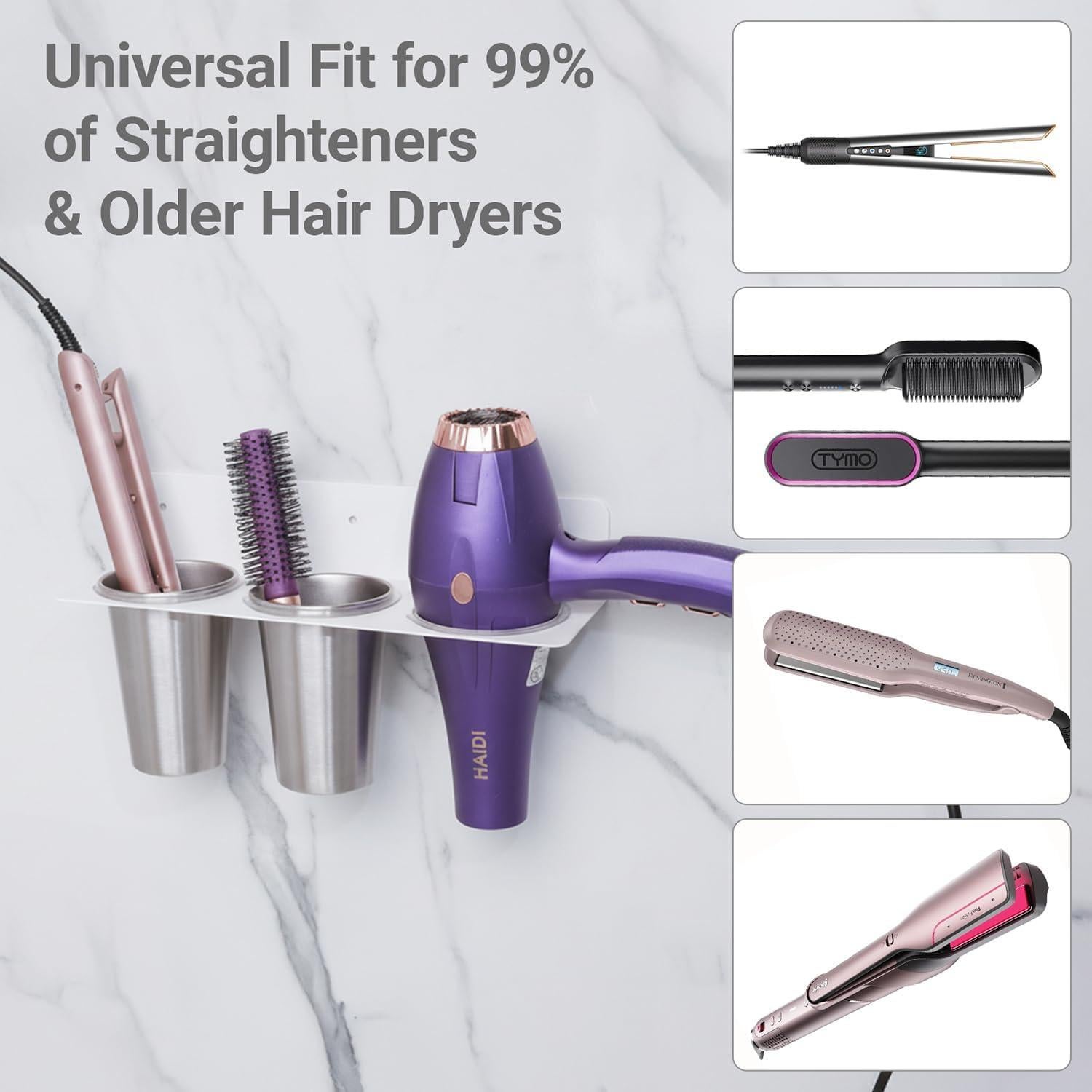 Organizador de Herramientas para el Cabello BANJEKT Blanco 2 Tazas