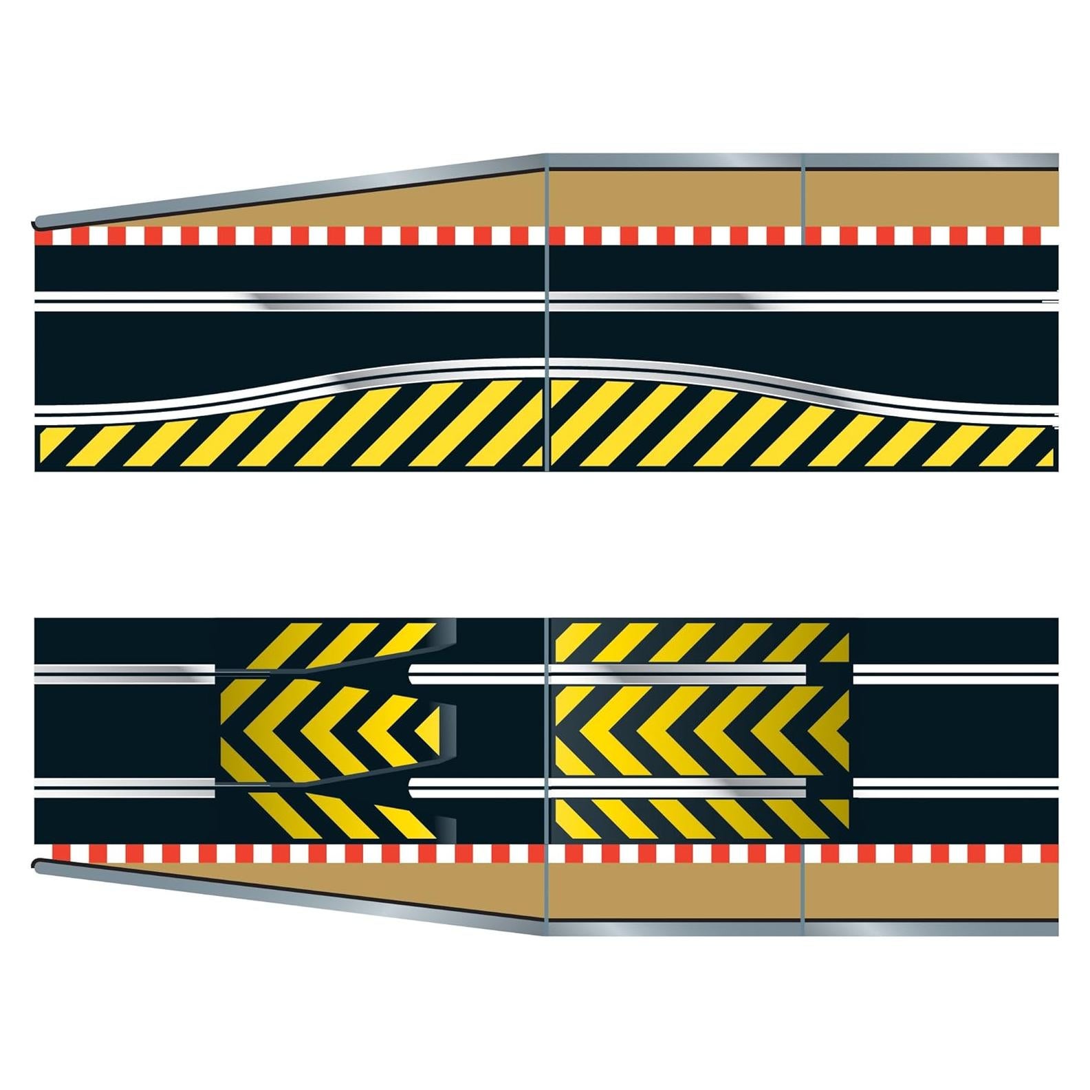 Extensión de Pista Scalextric C8511 - 1 Salto y 2 Rectas