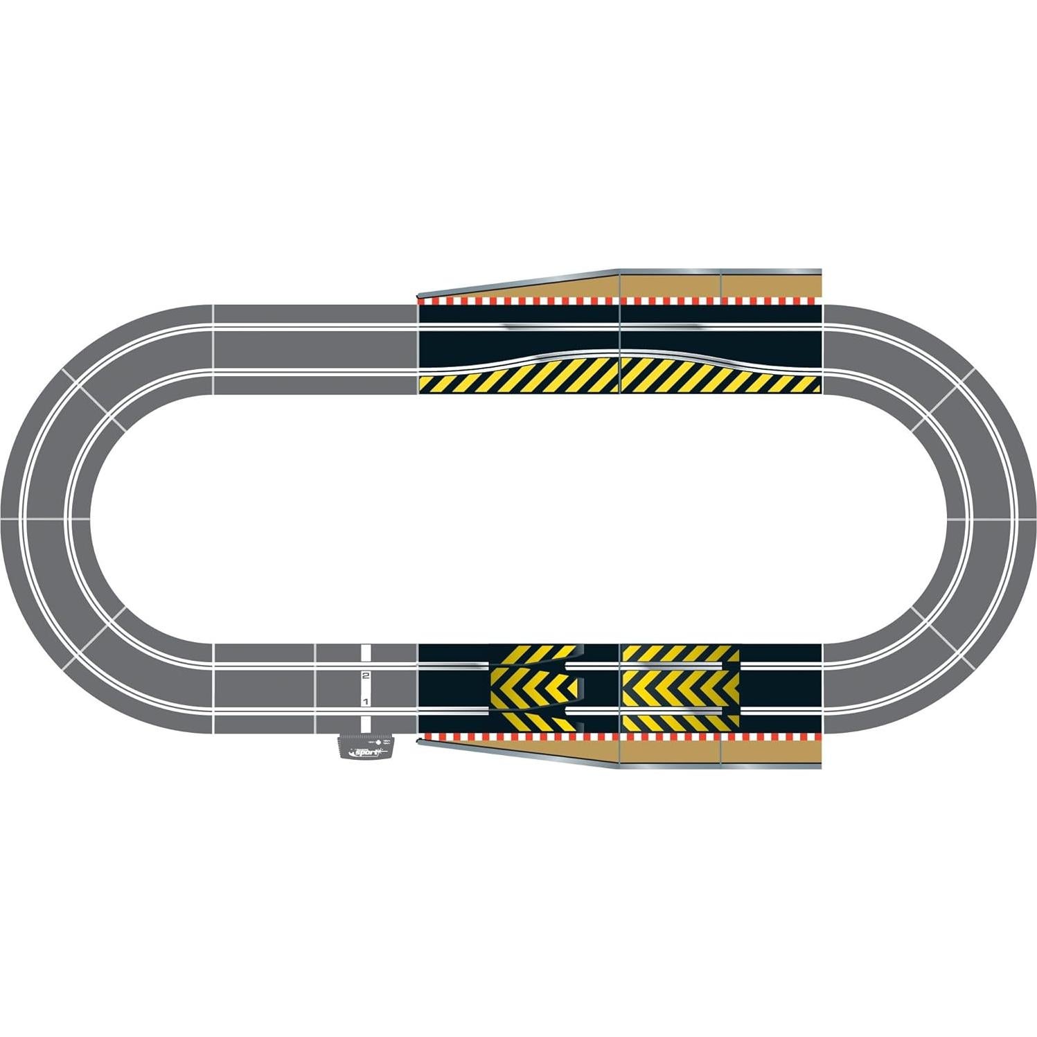 Extensión de Pista Scalextric C8511 - 1 Salto y 2 Rectas
