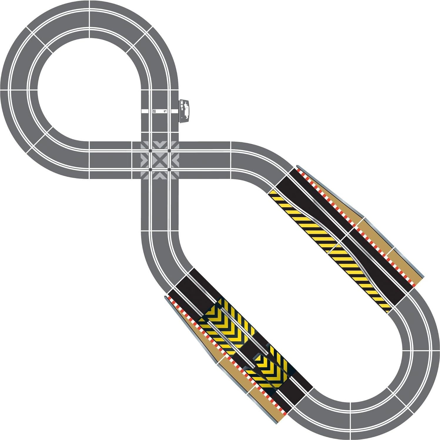 Extensión de Pista Scalextric C8511 - 1 Salto y 2 Rectas