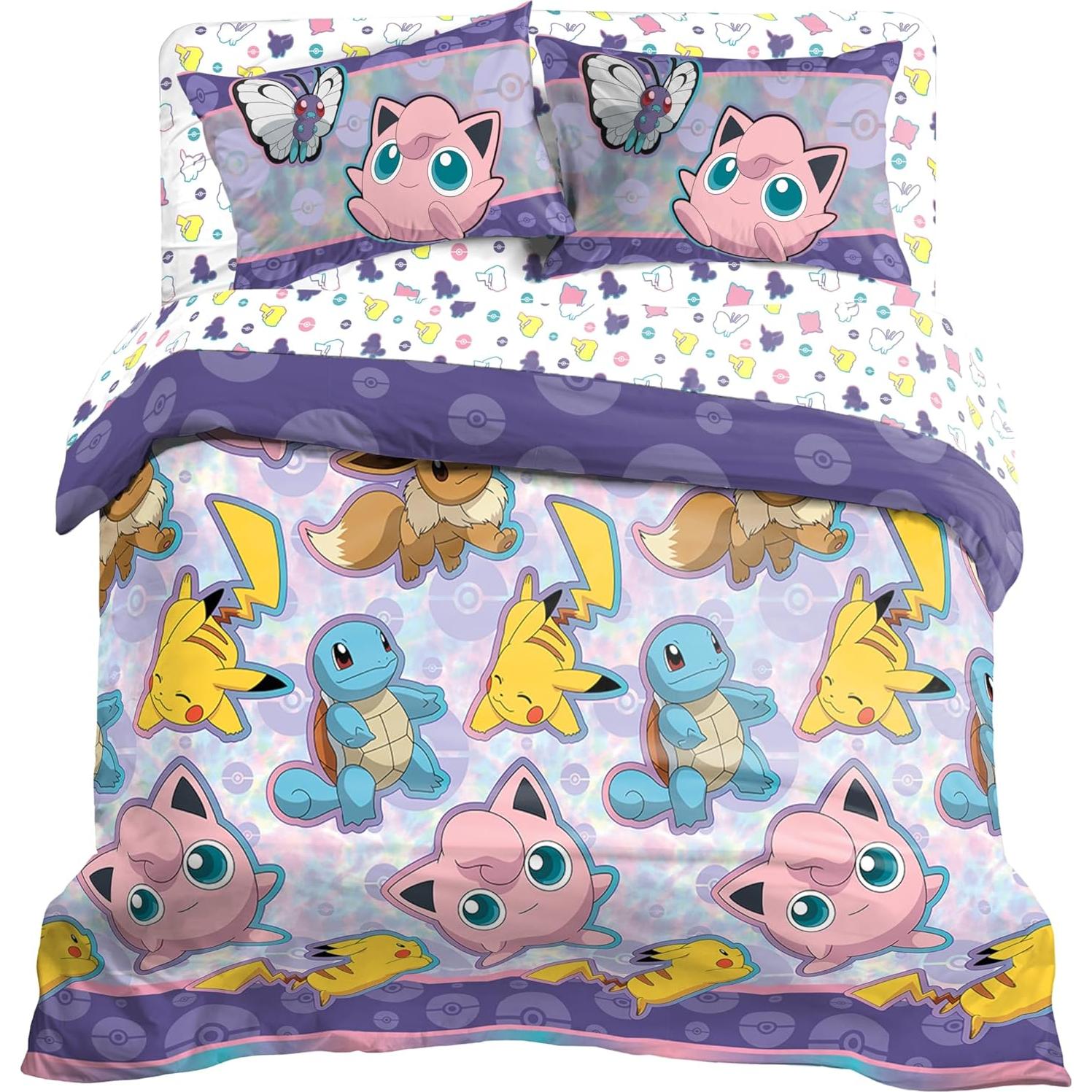 Conjunto de cama completo Northwest Pokemon 5 piezas