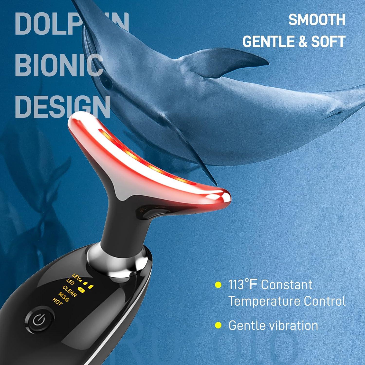 Masajeador Facial LED Rurolo ES-1081 - 7 Colores, Compacto