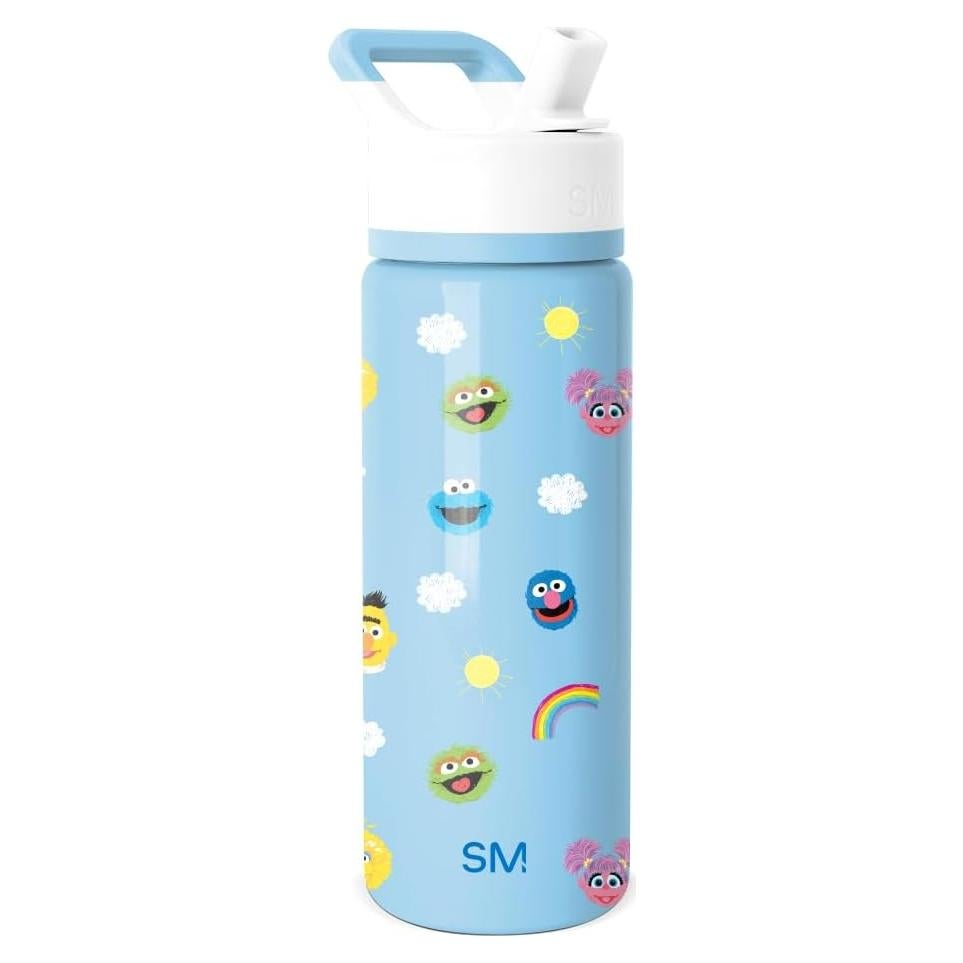 Botella de Agua Aislada Simple Modern 532 ml Niños Sesame