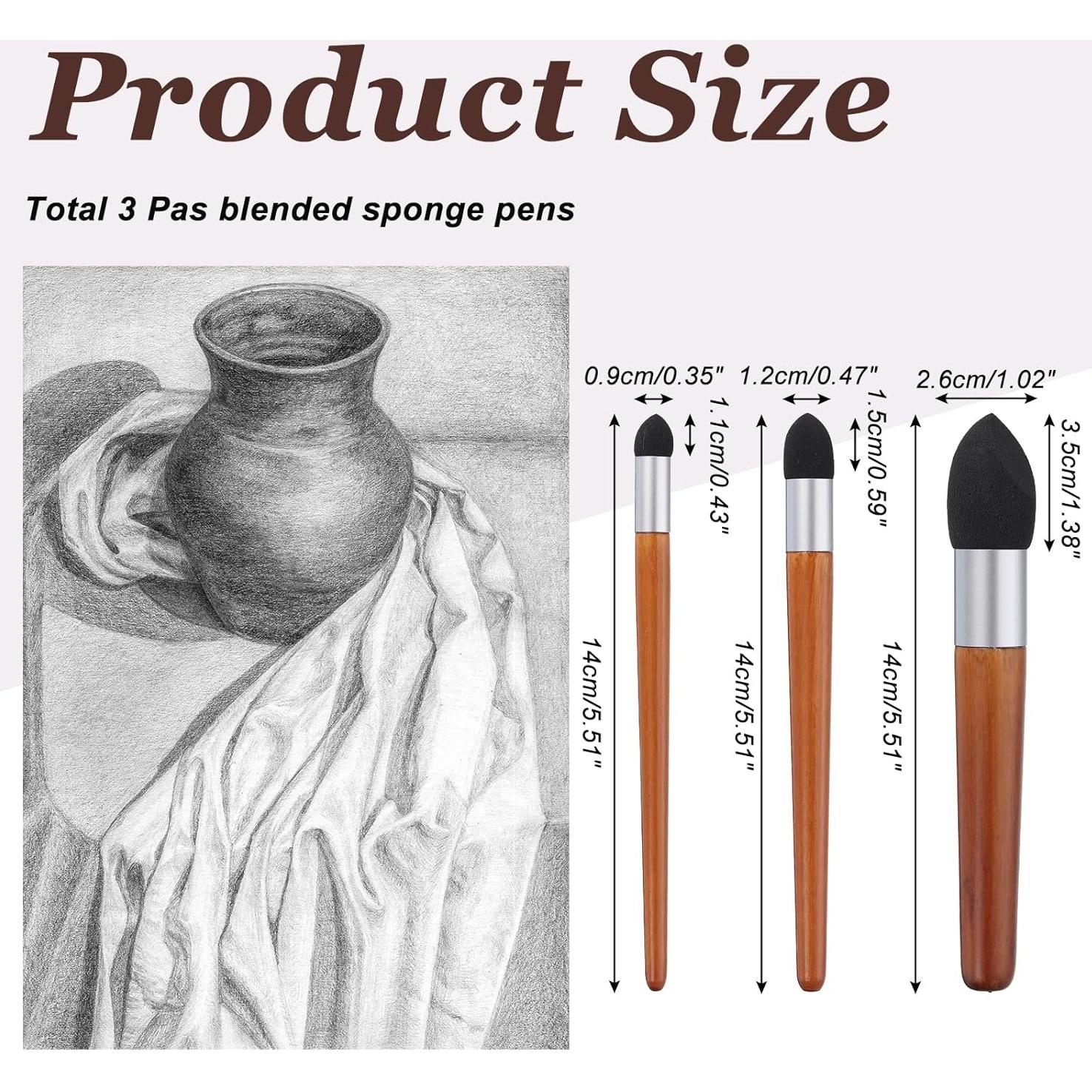 Esponjas de Mezcla MECCANIXITY 3 Piezas para Artistas Rojo