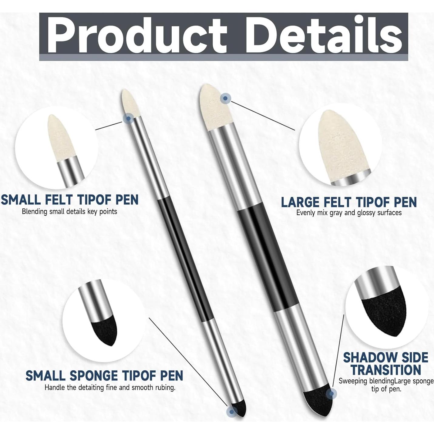 6 Piezas Esponjas de Mezcla para Artistas Salbsever Doble Punta