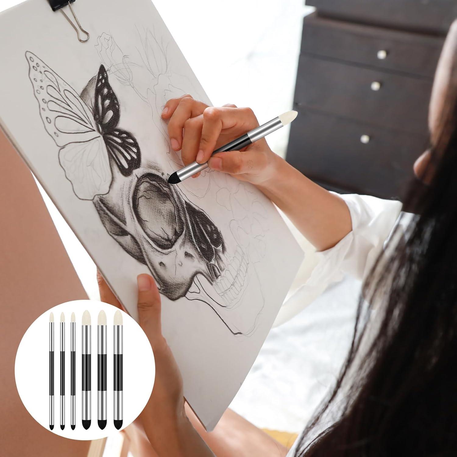 6 Piezas Esponjas de Mezcla para Artistas Salbsever Doble Punta