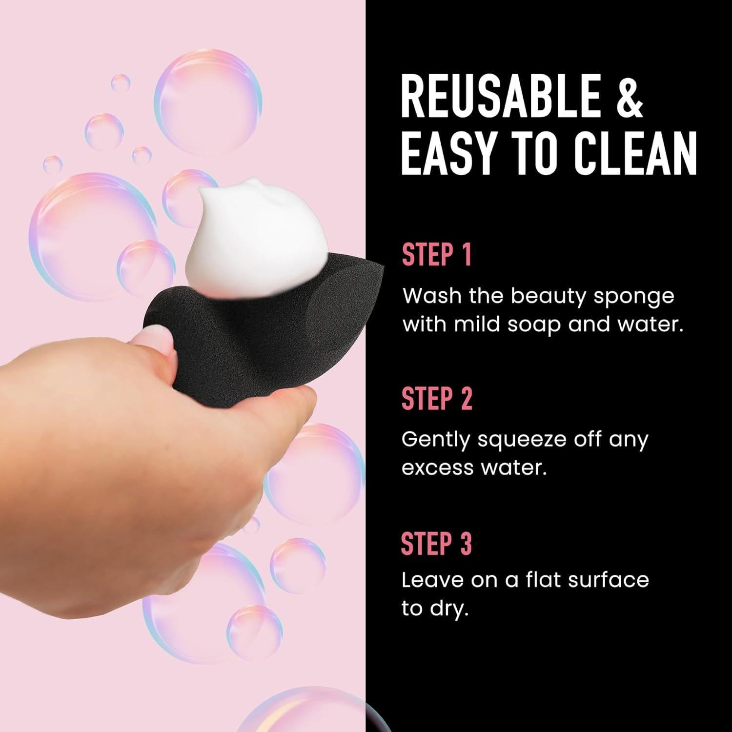 Esponja de Maquillaje Vegana Frankie Rose | Cobertura Media a Completa