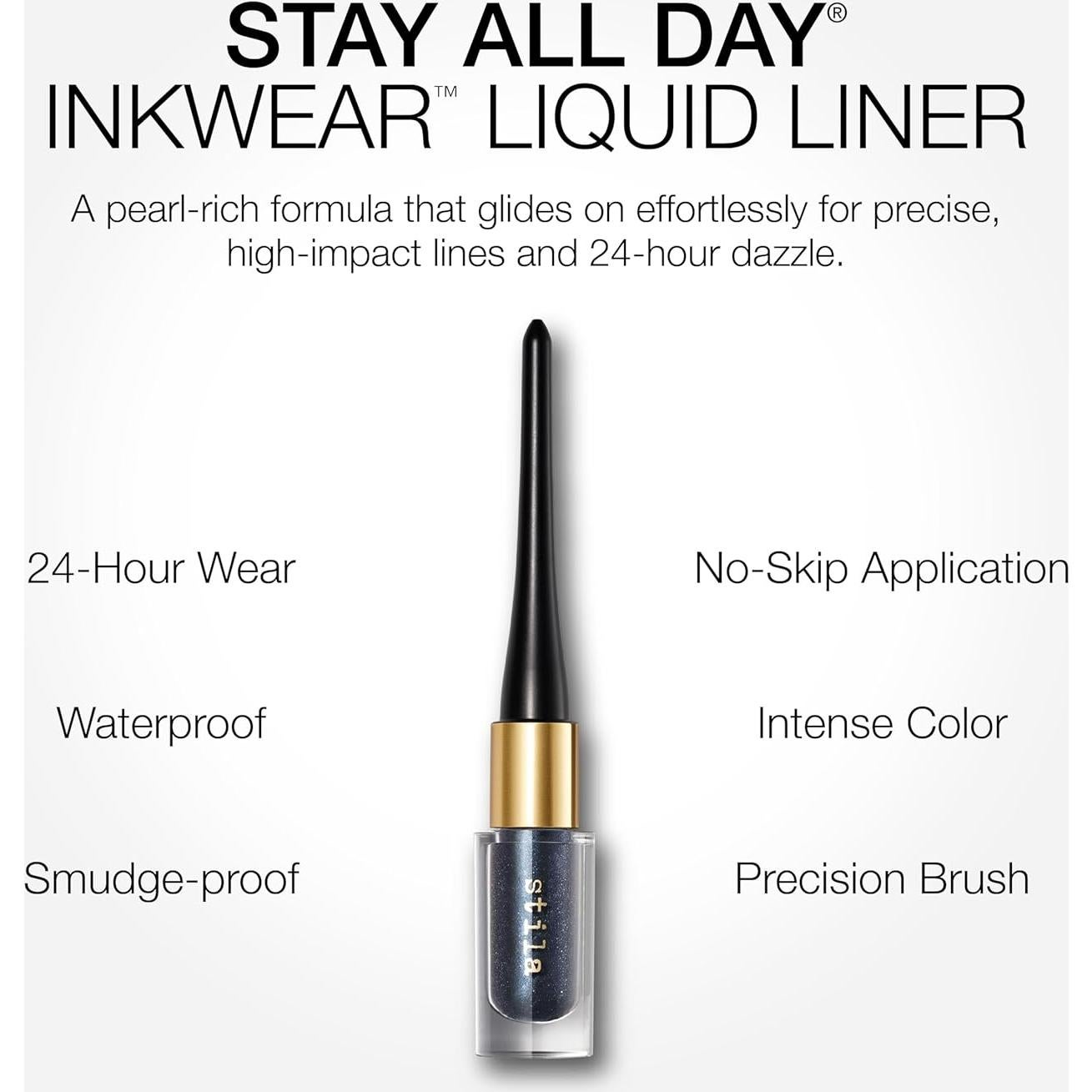 Delineador de Ojos Líquido Stila InkWear Luna Azul 12.29cm