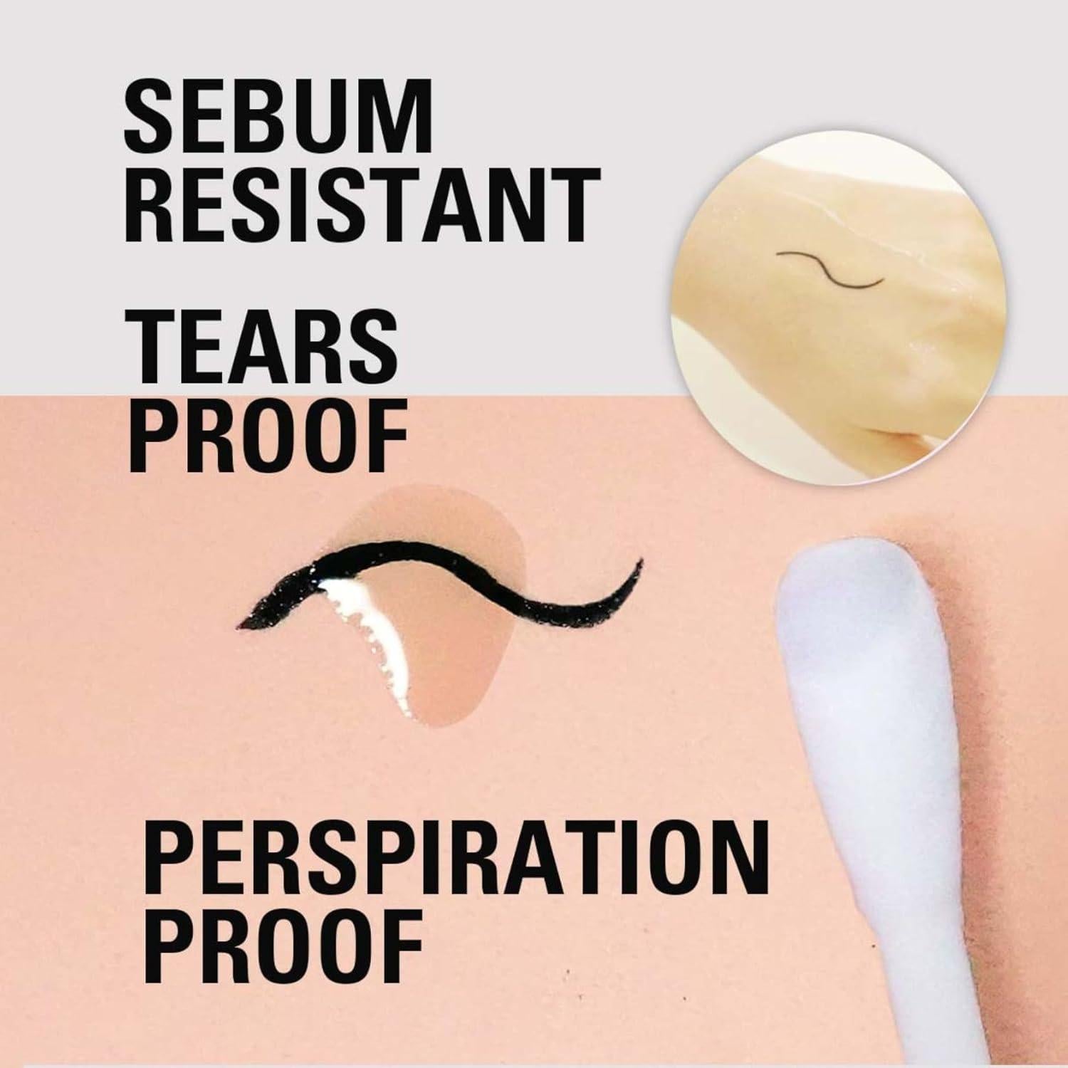 Delineador a Prueba de Agua KISSME Marrón Natural 0.1mm