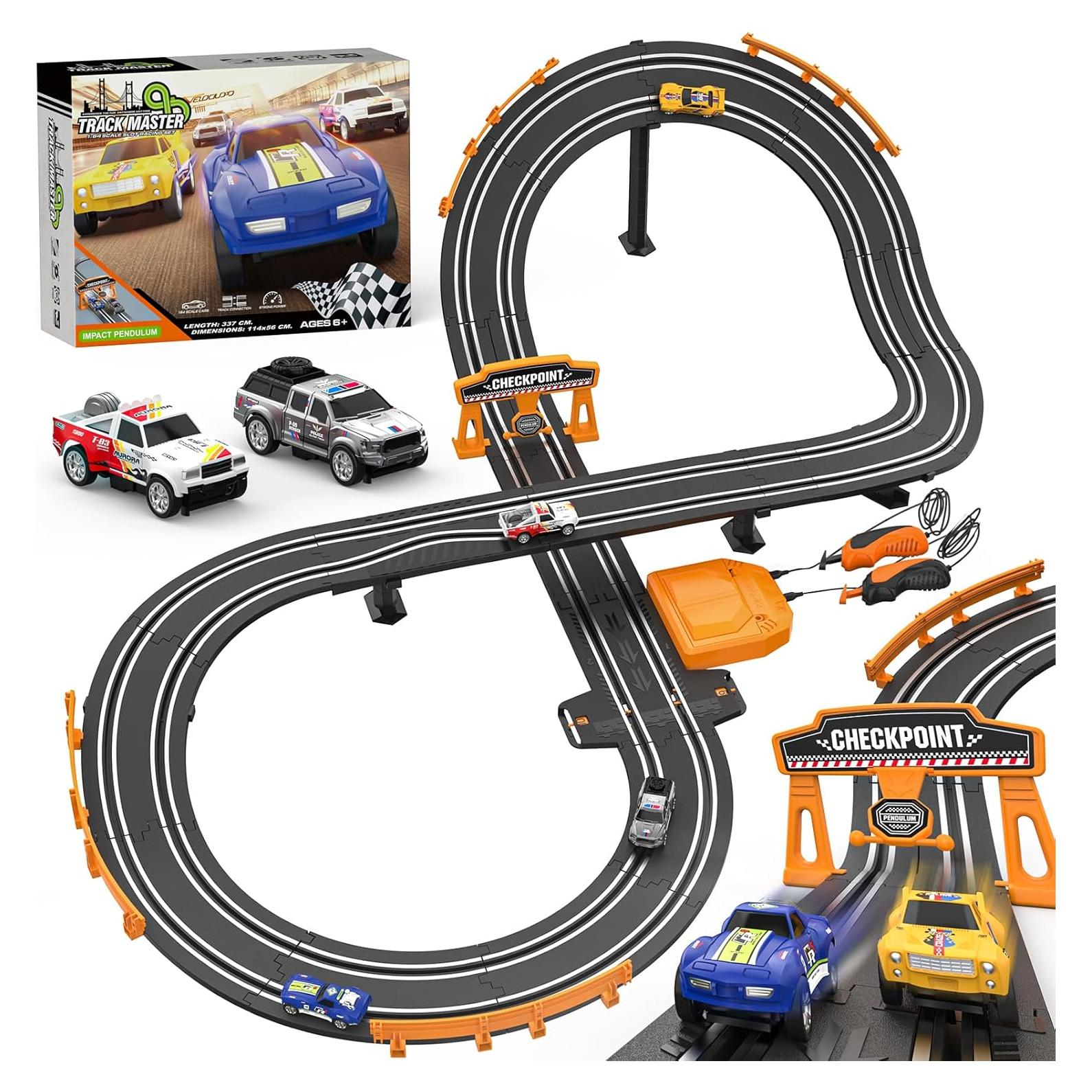 Conjunto de Pista de Carreras Wupuaait 3.35m con Coches 1:64