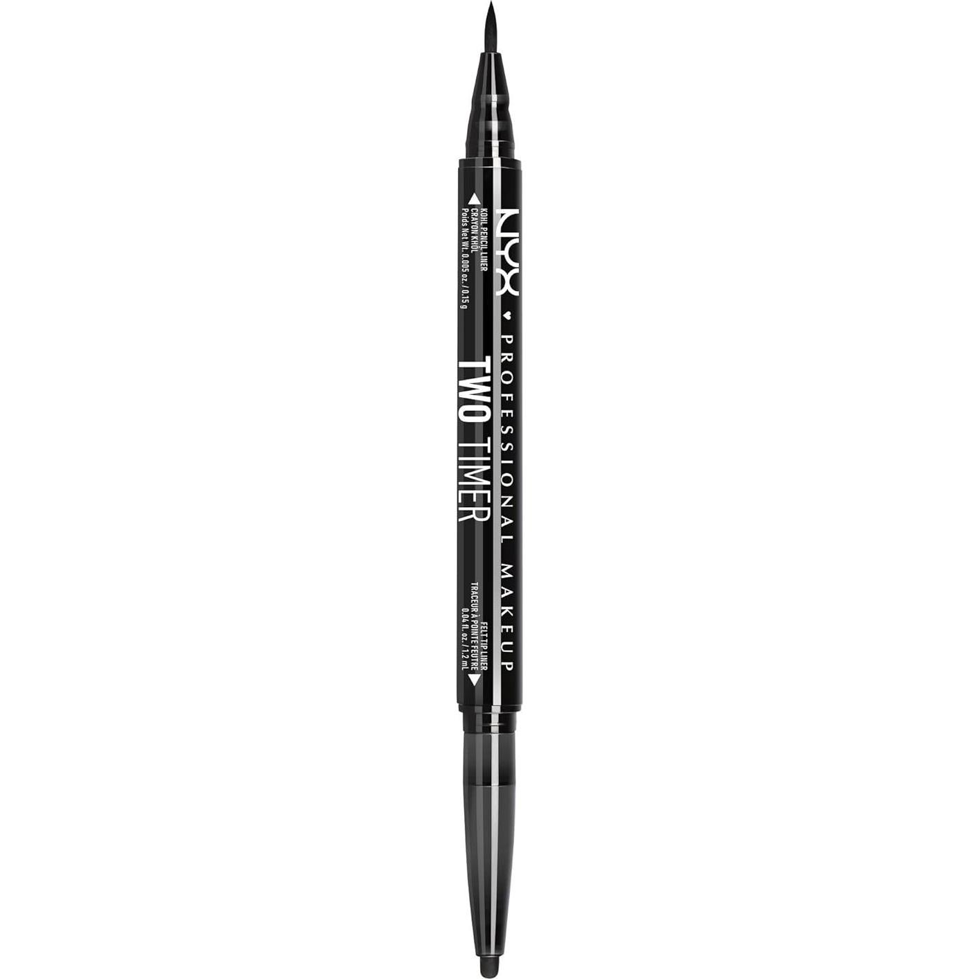 Delineador Doble Tenedor NYX Professional Makeup - Negro