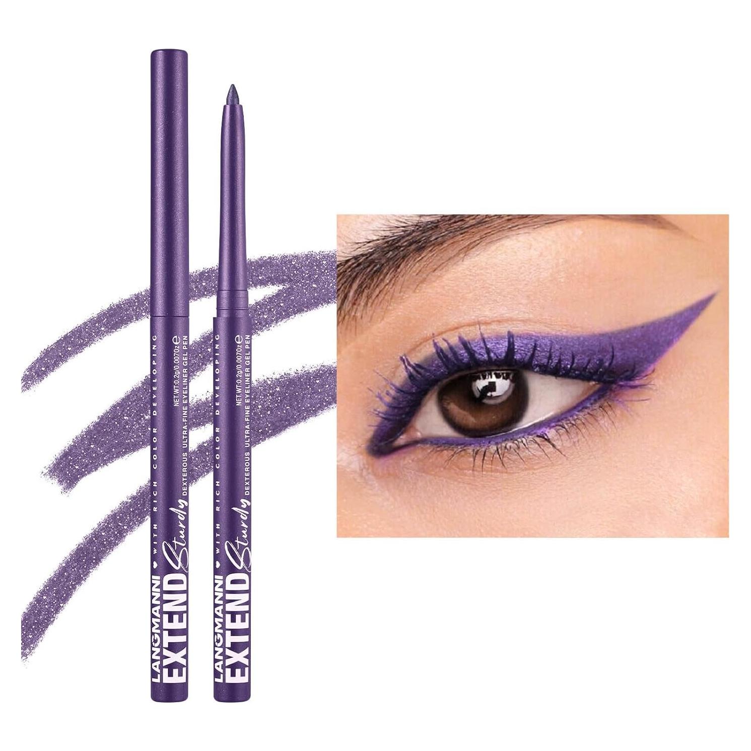 Delineador de Ojos Gel Hyesamyo Púrpura #06 A Prueba de Agua