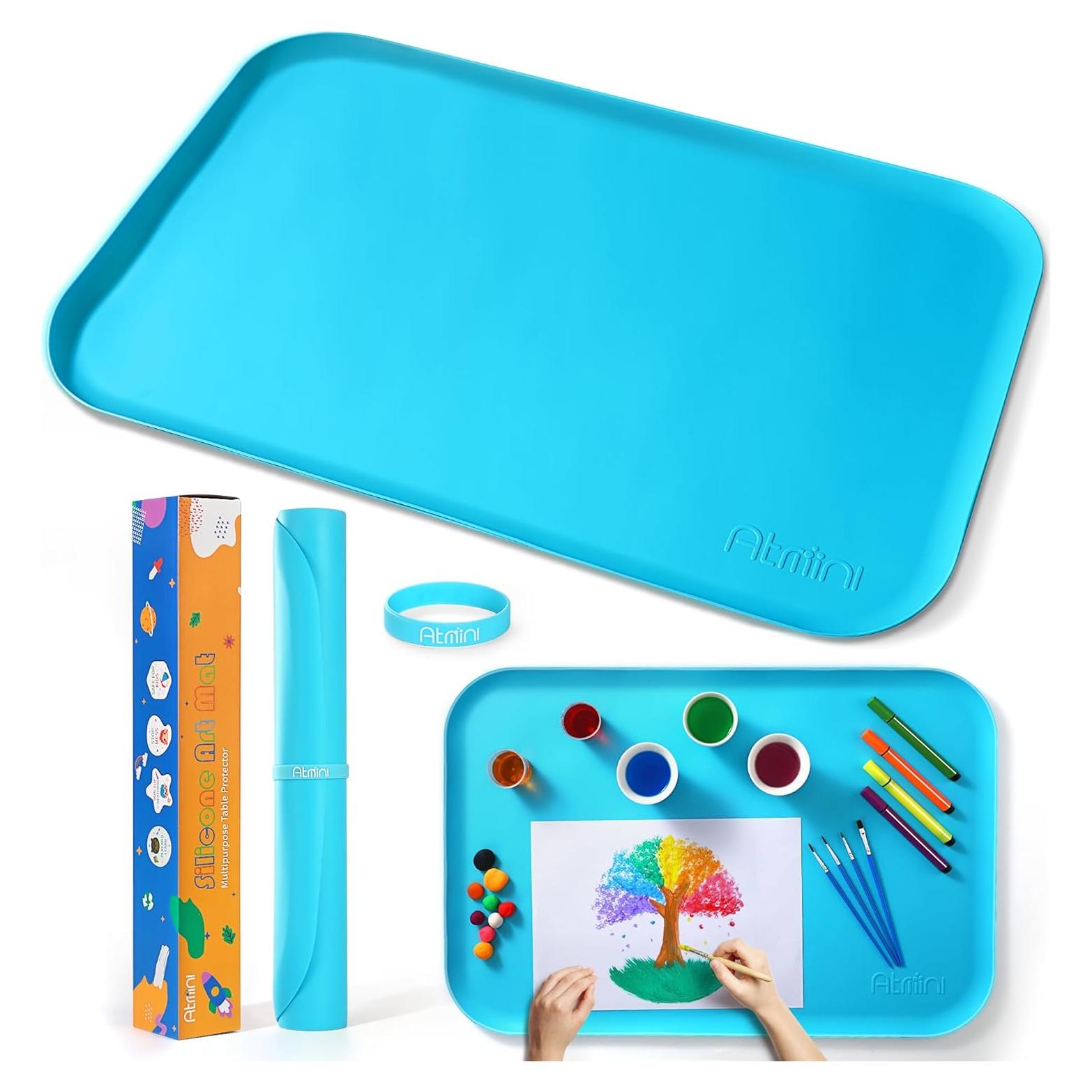 Alfombrilla de Silicona para Manualidades SAM-1 Azul 60x40 cm