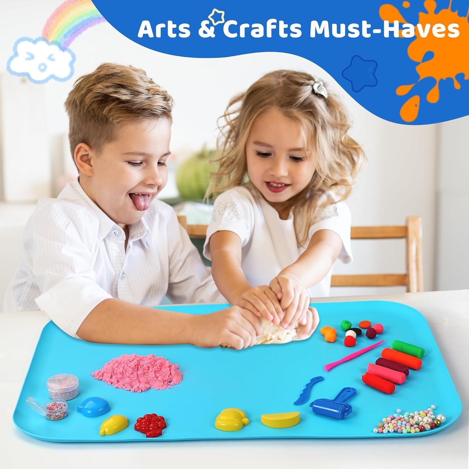 Alfombrilla de Silicona para Manualidades SAM-1 Azul 60x40 cm