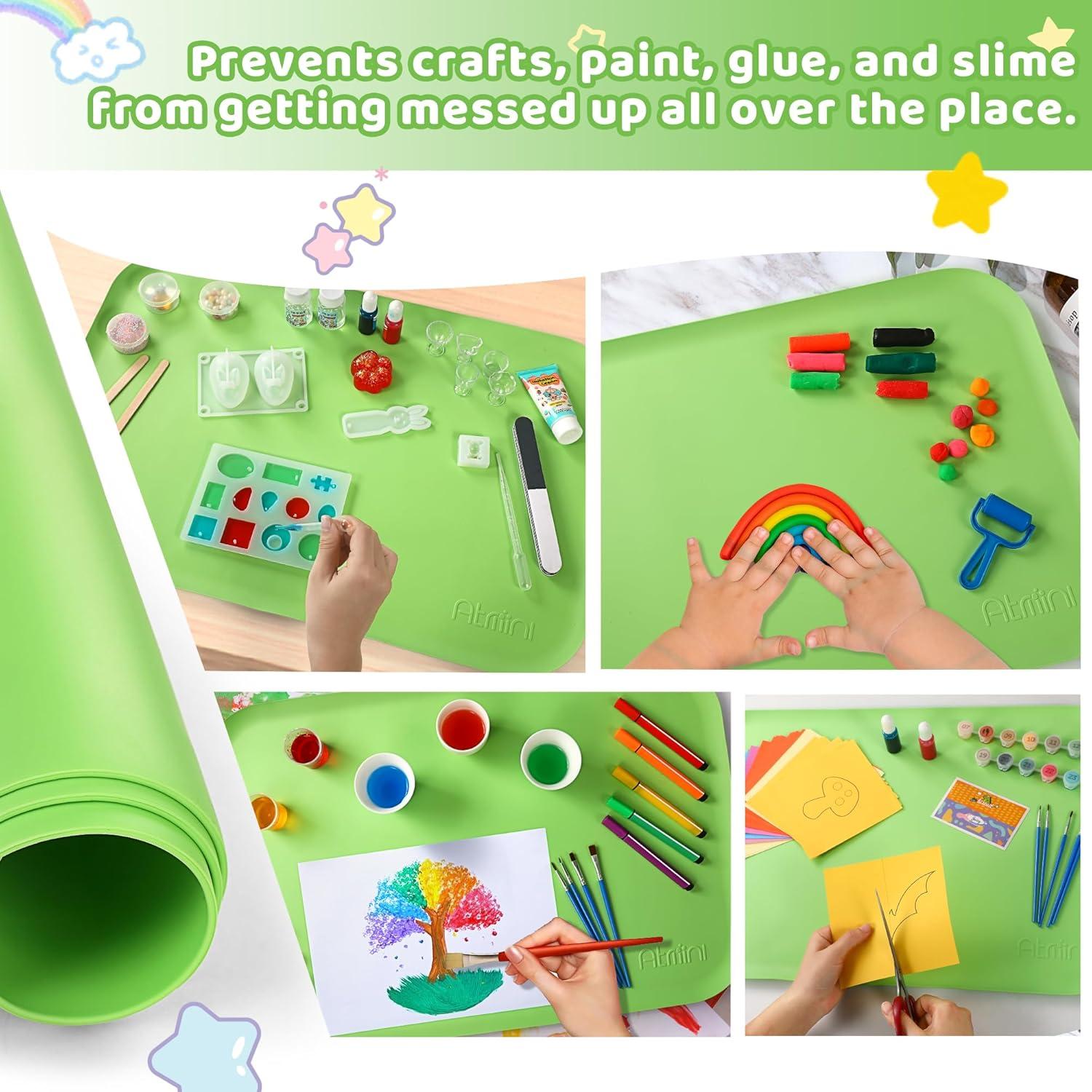 Alfombrilla de Silicona para Manualidades SAM-1 Verde 40x60 cm