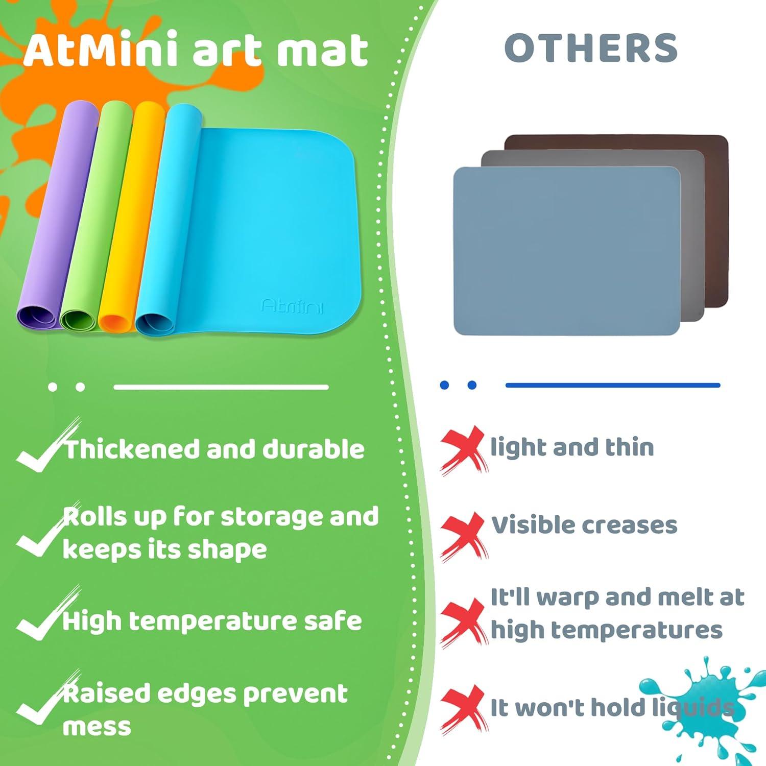 Alfombrilla de Silicona para Manualidades SAM-1 Verde 40x60 cm