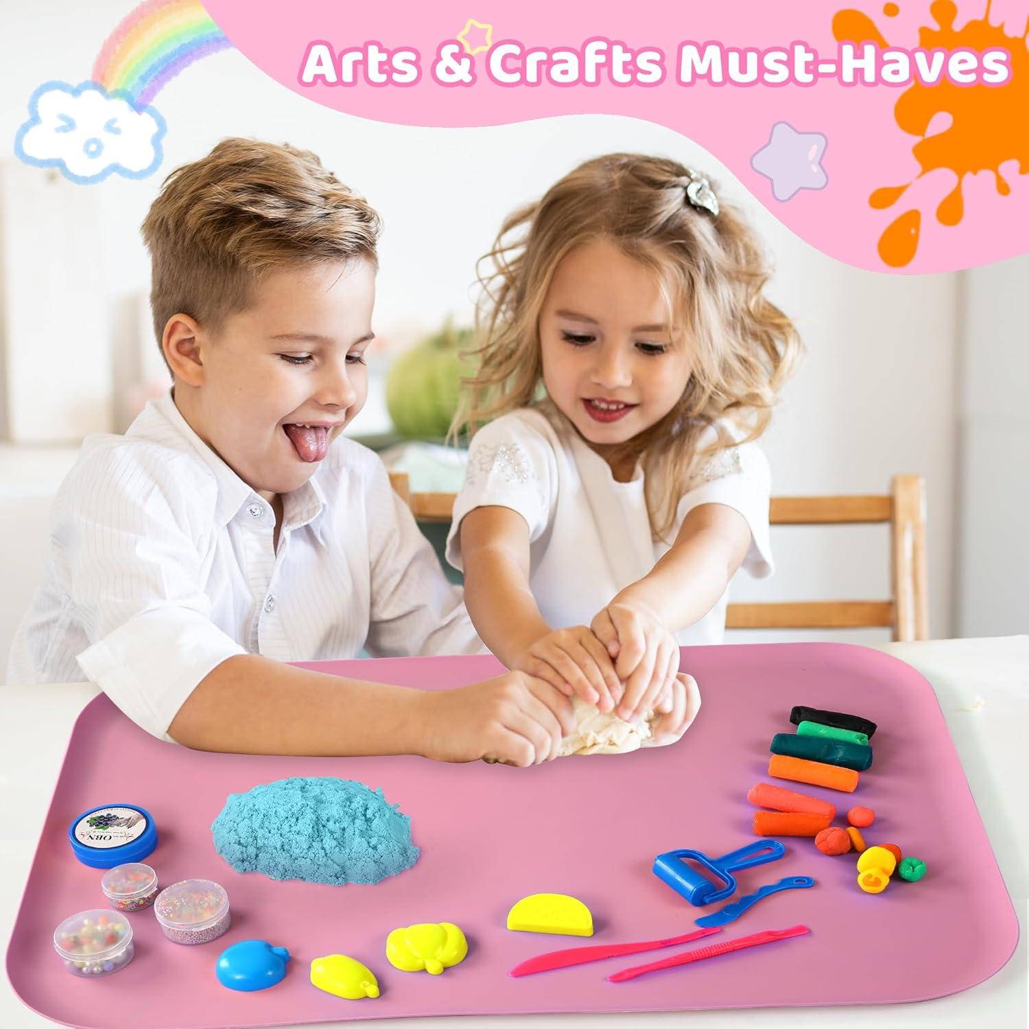 Alfombrilla de Silicona AtMini 61x40 cm Rosa para Manualidades