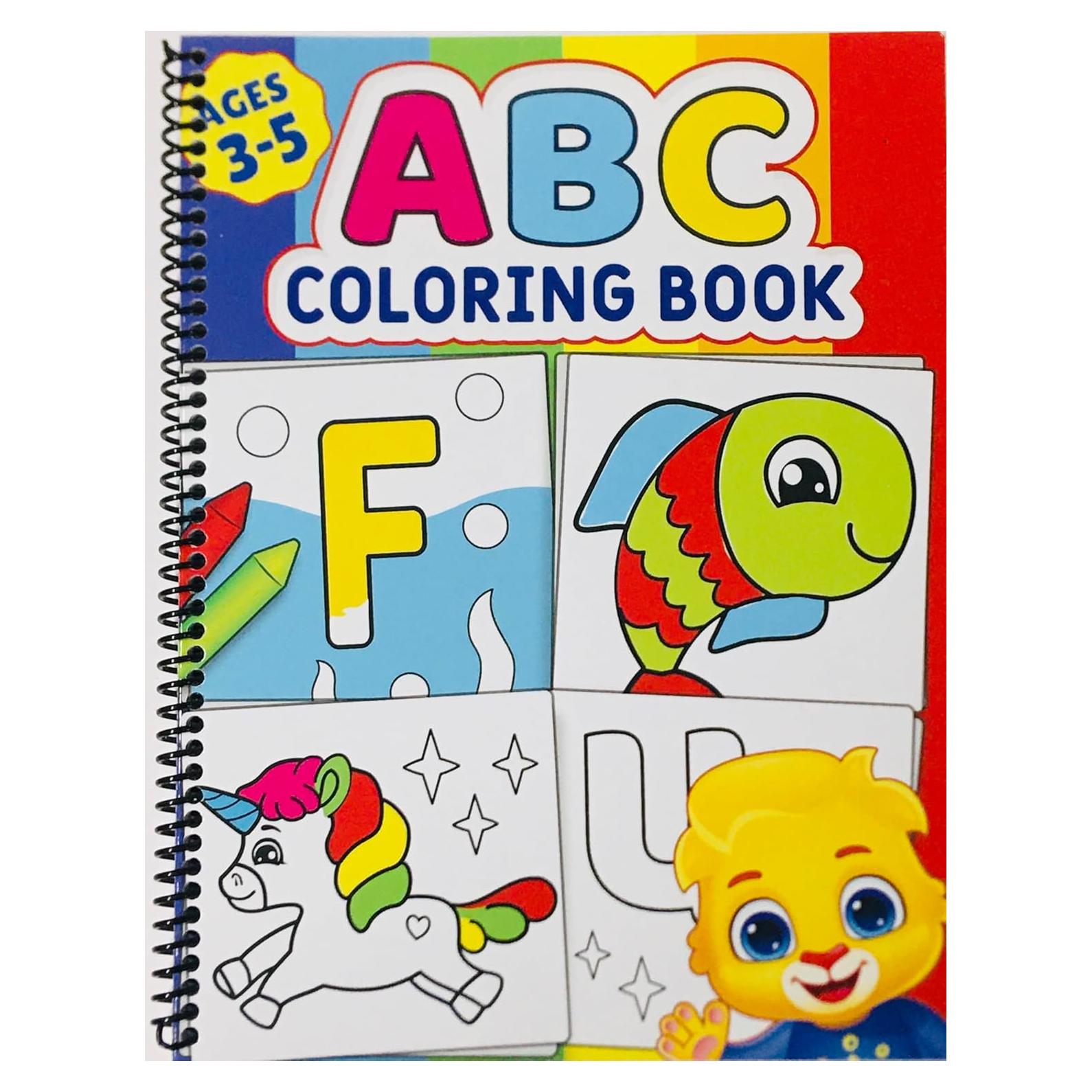Libro para Colorear ABC - 120 Páginas para Niños 3-5 Años