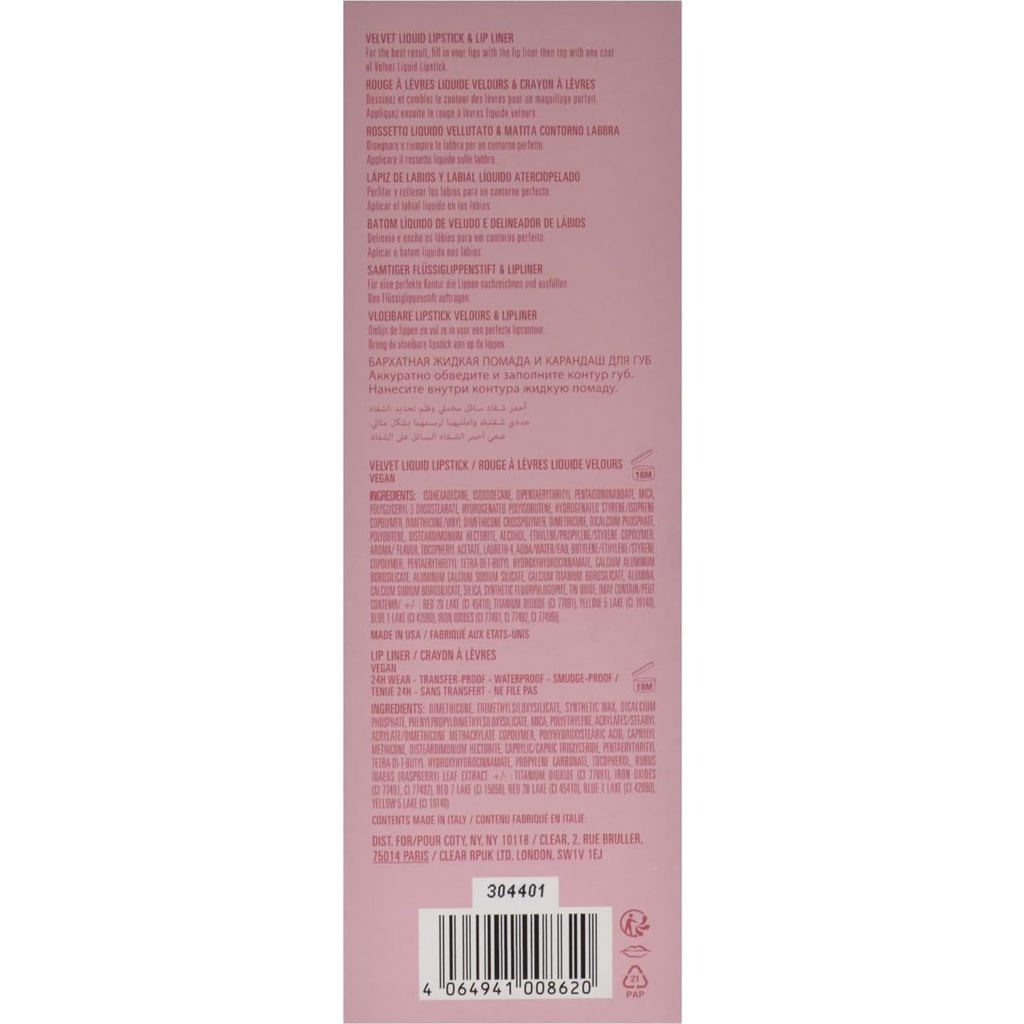 Kit de Labios Velvet Kylie Cosmetics - 2 Piezas 45.36 g