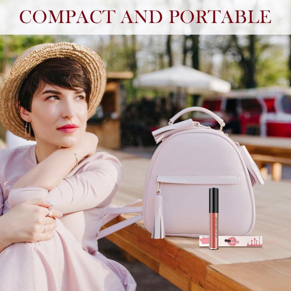 Barra de Labios Hidratante Poouty 12 Colores Larga Duración