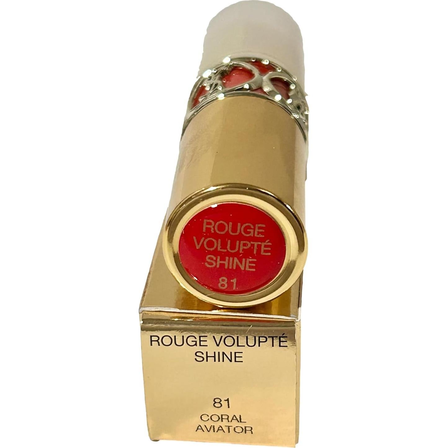 Labial Yves Saint Laurent ROUGE VOLUPTE SHINE #81 Coral 3.2g