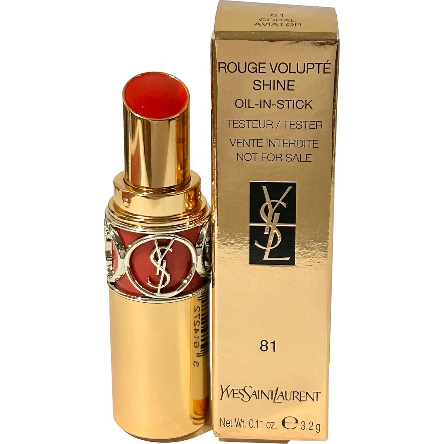 Labial Yves Saint Laurent ROUGE VOLUPTE SHINE #81 Coral 3.2g