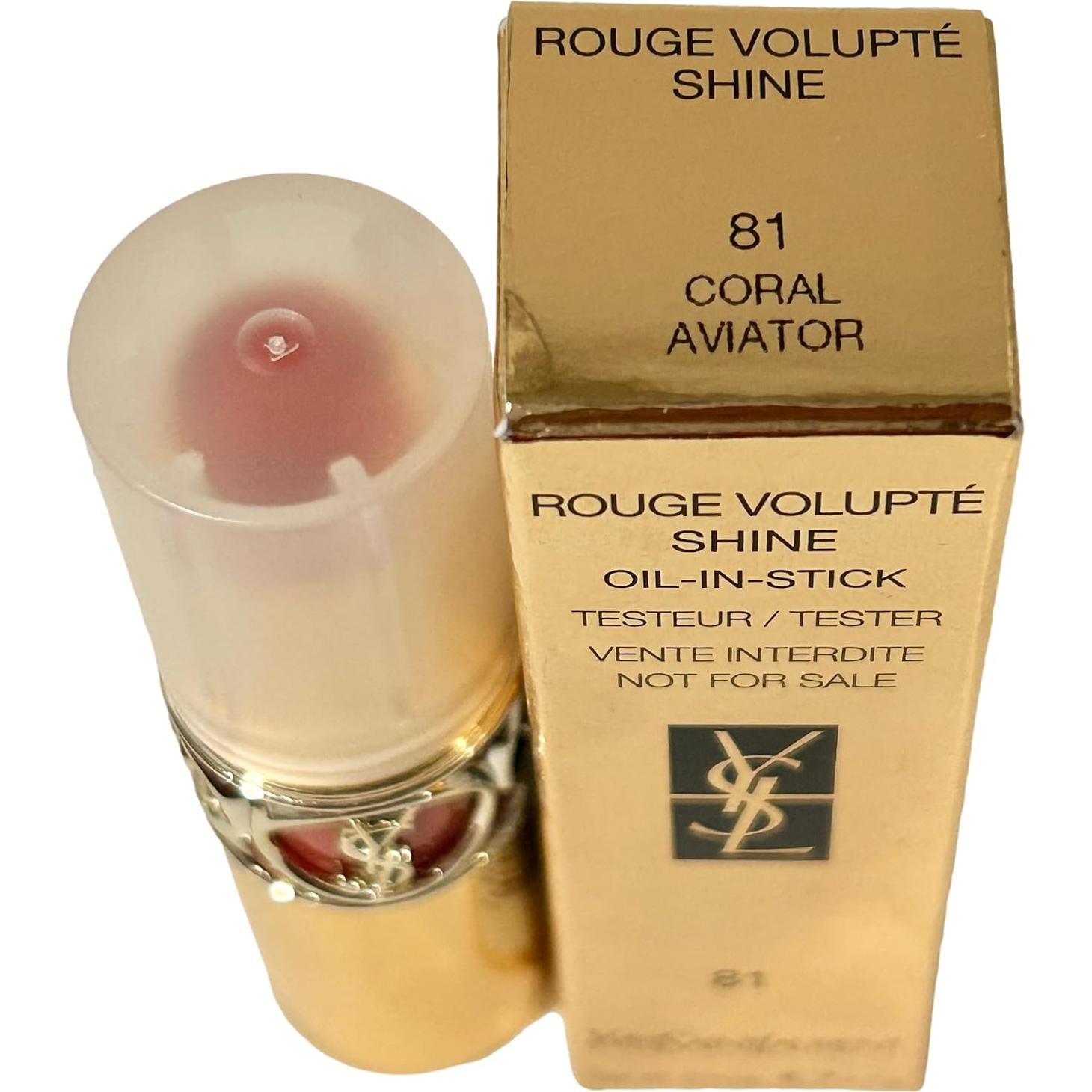 Labial Yves Saint Laurent ROUGE VOLUPTE SHINE #81 Coral 3.2g