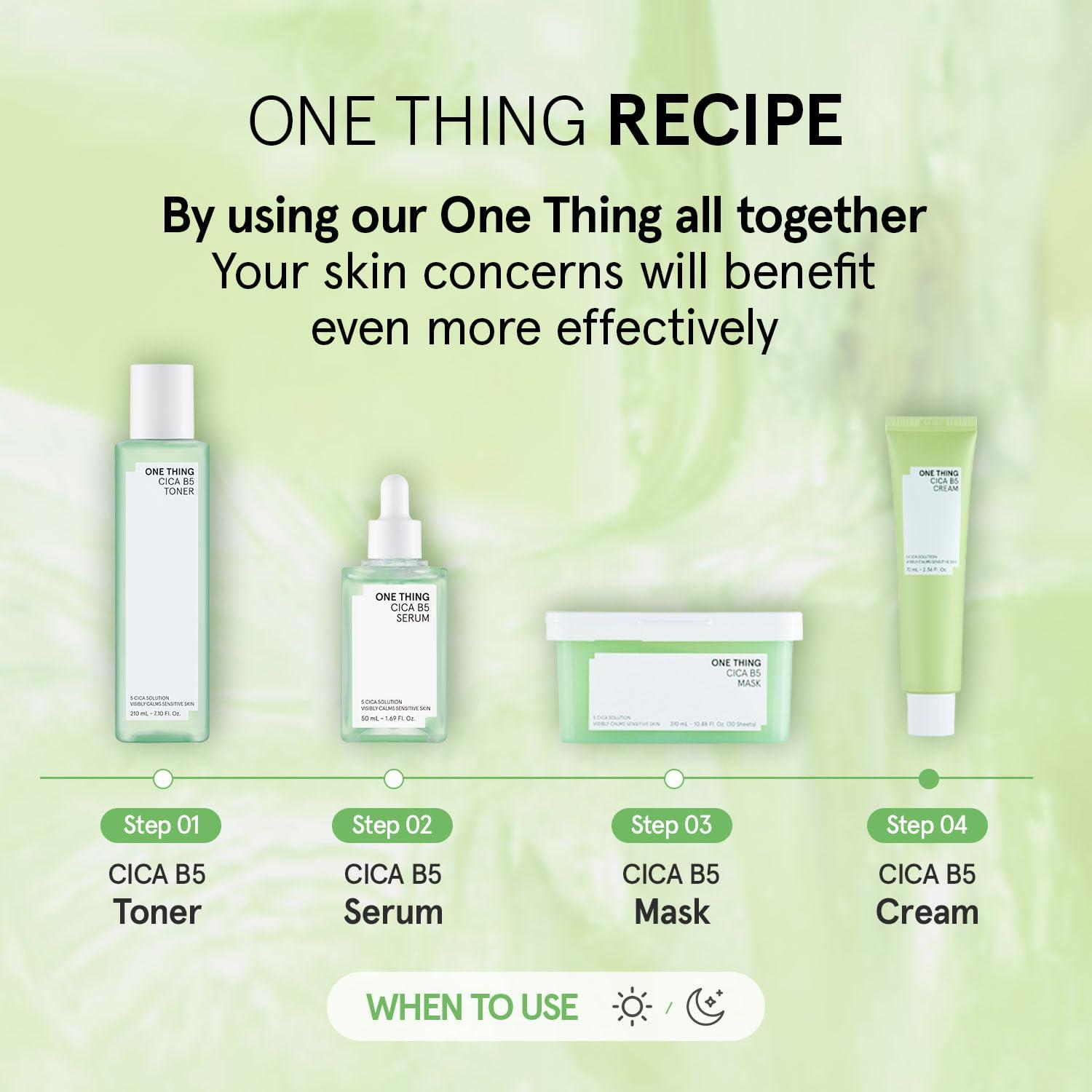 Crema Hidratante Cica B5 One Thing 70ml - Piel Sensible