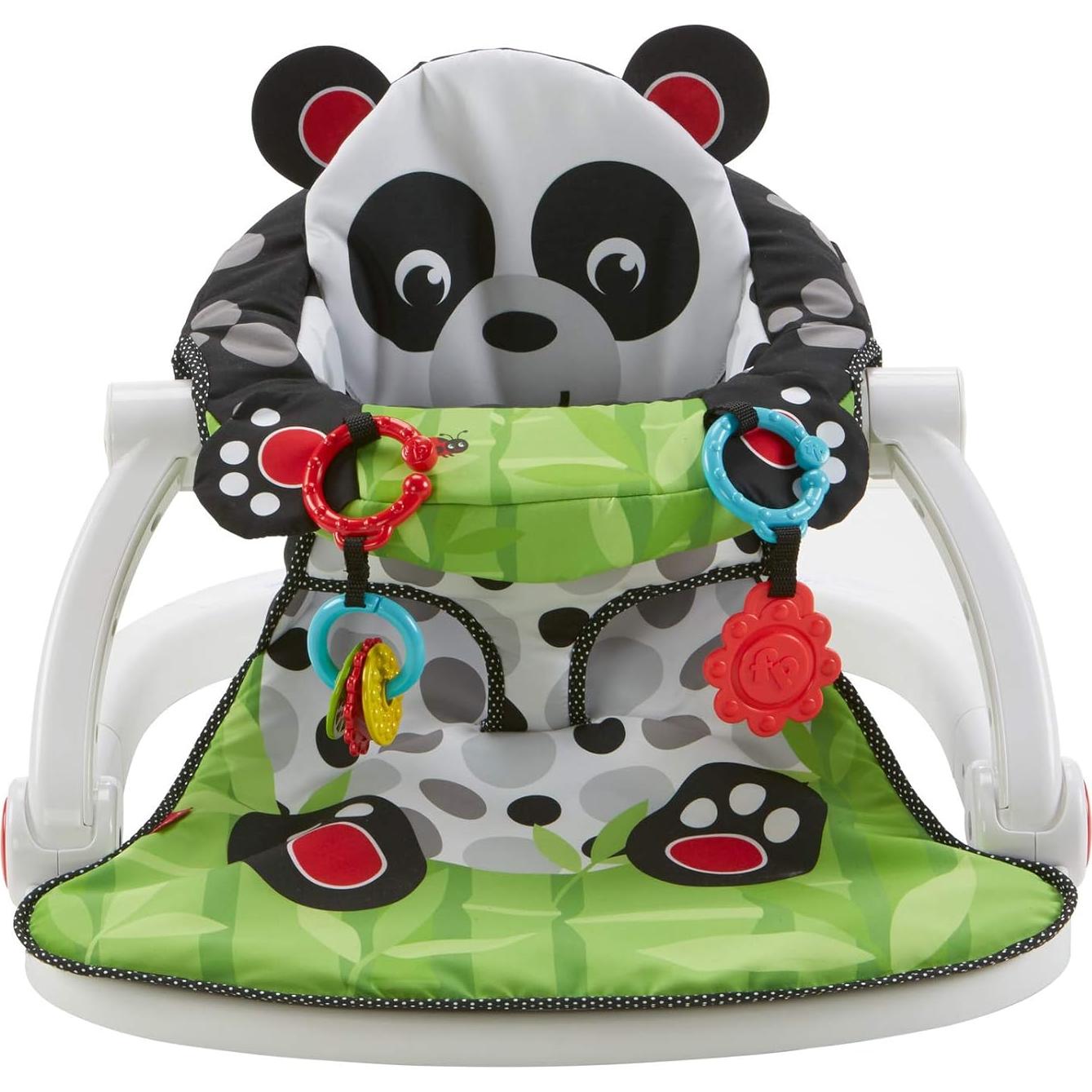 Silla Portátil Bebés Fisher-Price Panda con Juguetes