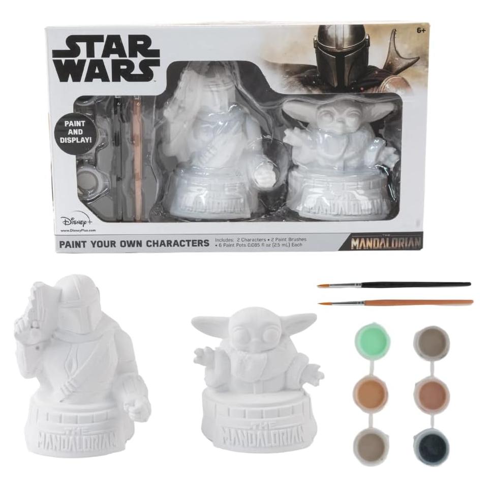 Conjunto de Pintura Star Wars Baby Yoda y Mandaloriano