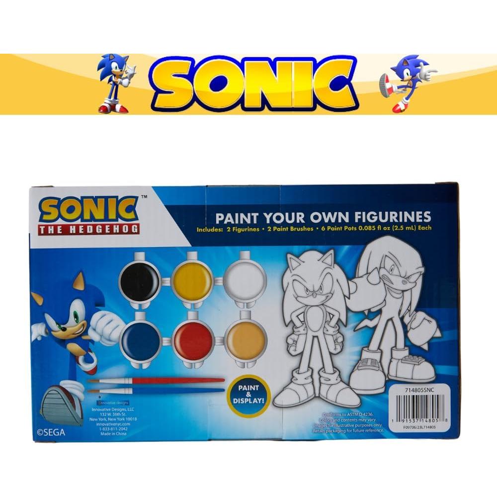 Set de Pintura Sonic The Hedgehog - Pinta Figuras DIY