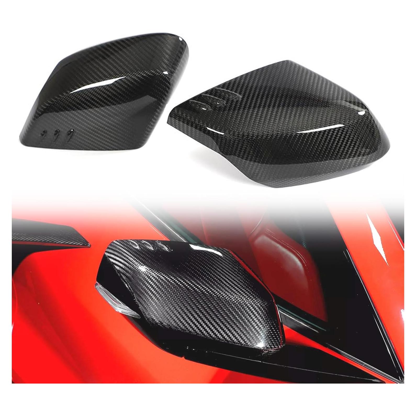 Cubiertas de Espejo de Fibra de Carbono etesan C1653 para Corvette C8 2020-2025