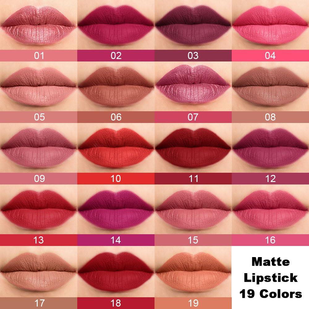 Set de Pintalabios Mate Larga Duración BINGBRUSH Color 08#