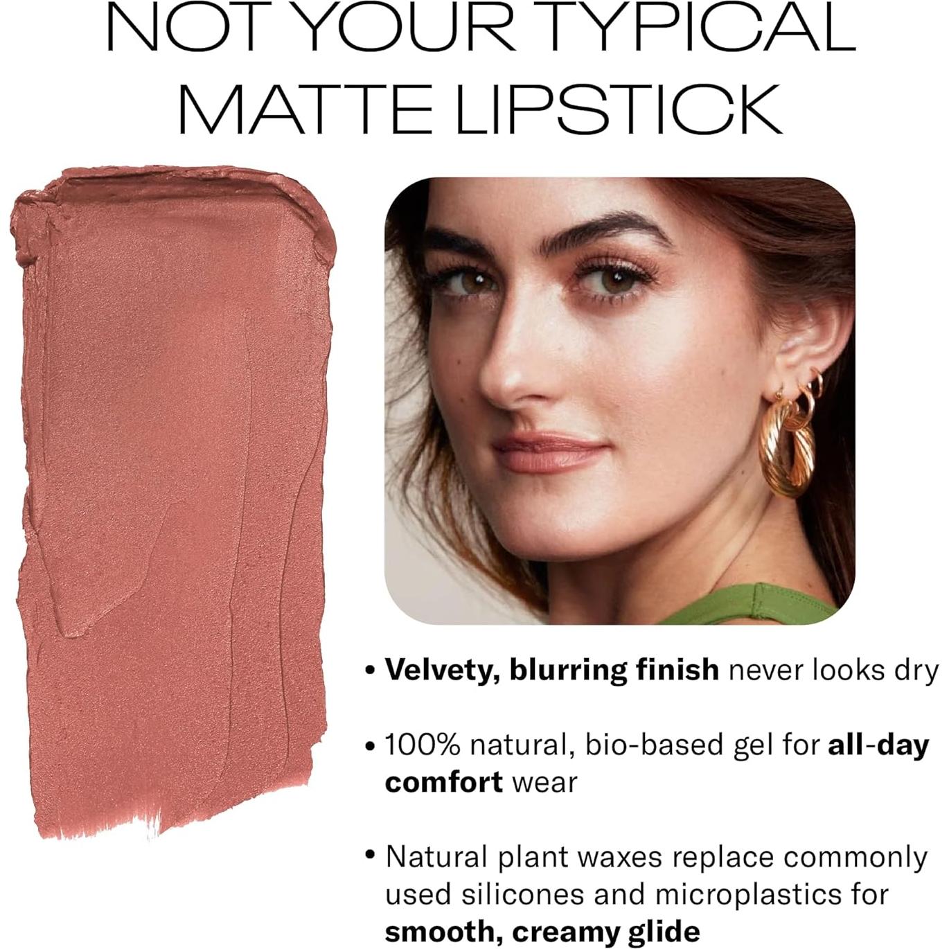 Labial Mate Suave MOB M94 Rosa Mocha - Fórmula Vegana 17.86g