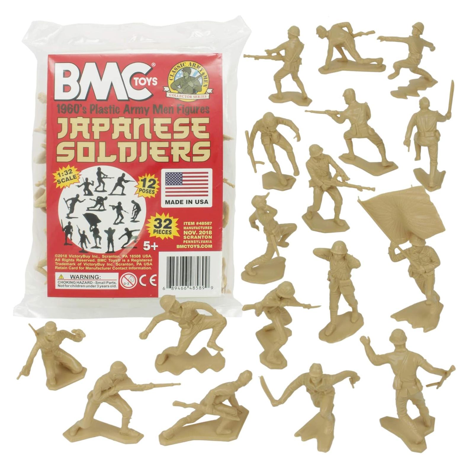 Figuras de Soldados de Plástico BMC - Japoneses WW2 32pc