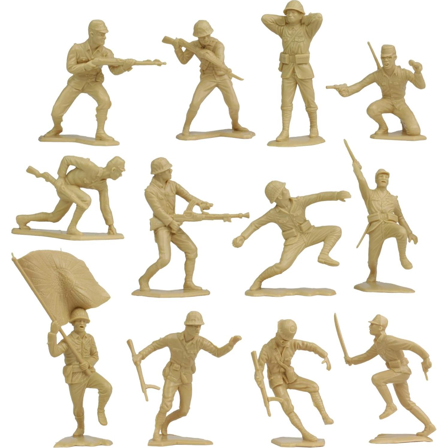 Figuras de Soldados de Plástico BMC - Japoneses WW2 32pc