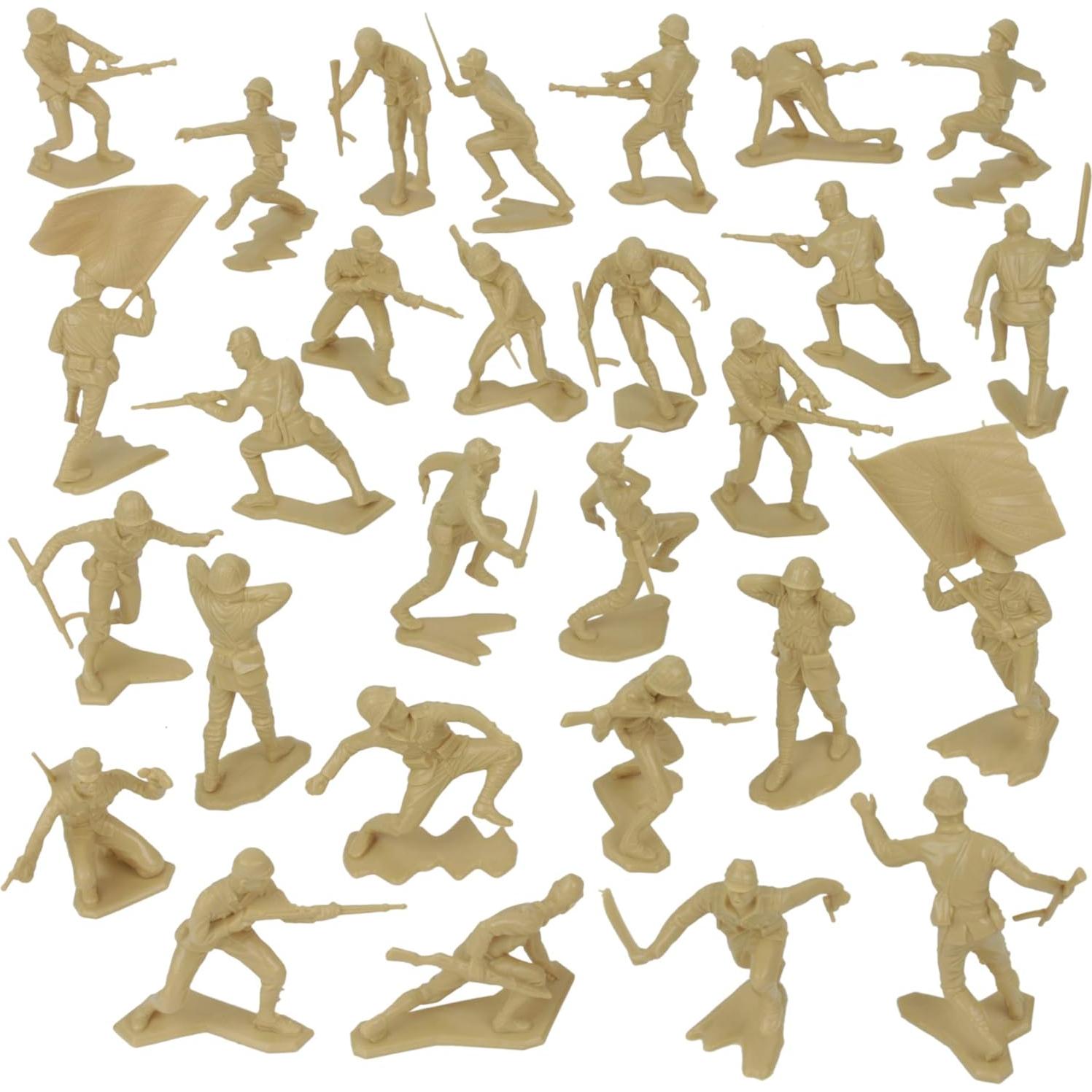 Figuras de Soldados de Plástico BMC - Japoneses WW2 32pc