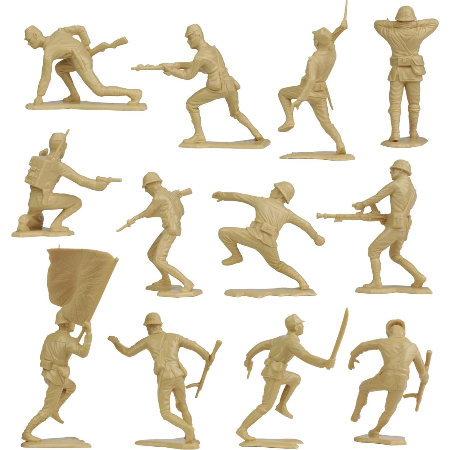 Figuras de Soldados de Plástico BMC - Japoneses WW2 32pc