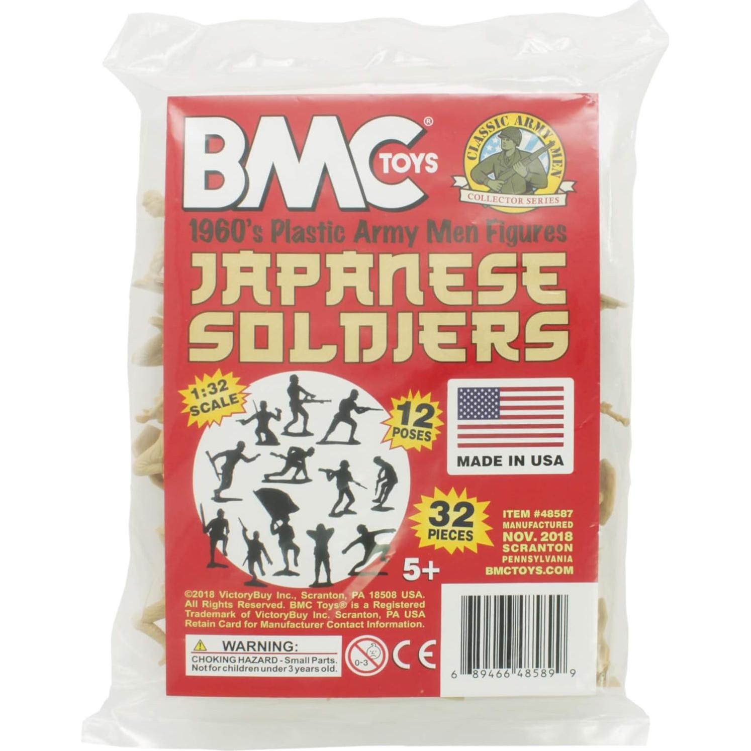 Figuras de Soldados de Plástico BMC - Japoneses WW2 32pc