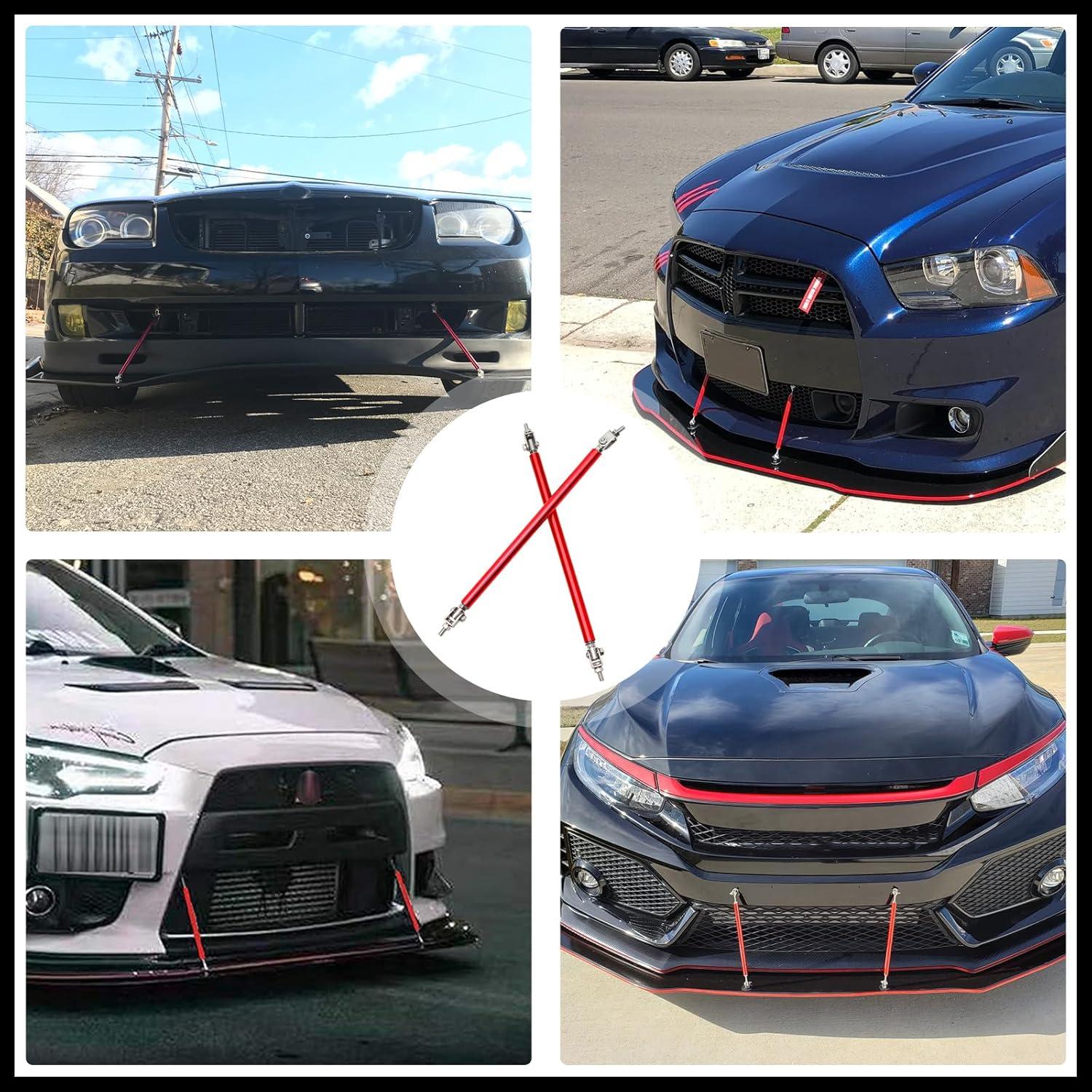 Labio de Parachoques Delantero Universal DREAMOTOR con Varillas Ajustables