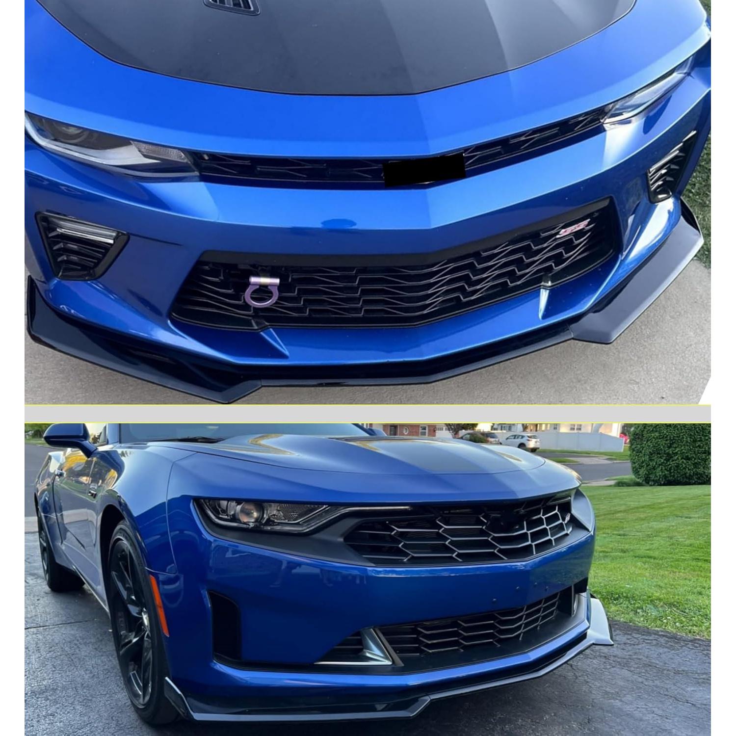 Divisor de Labio de Parachoques Frontal MUTUSAISI D666 Negro Brillante