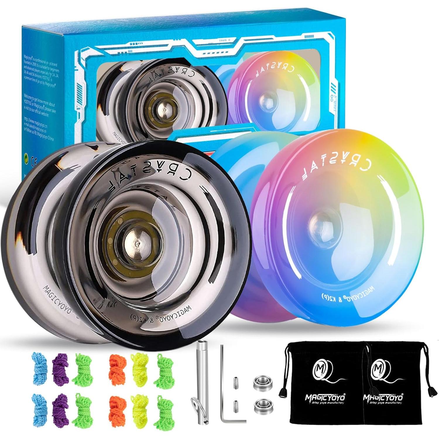 Yoyo MAGICYOYO K2 Cristal Paquete 2 Niños y Adultos
