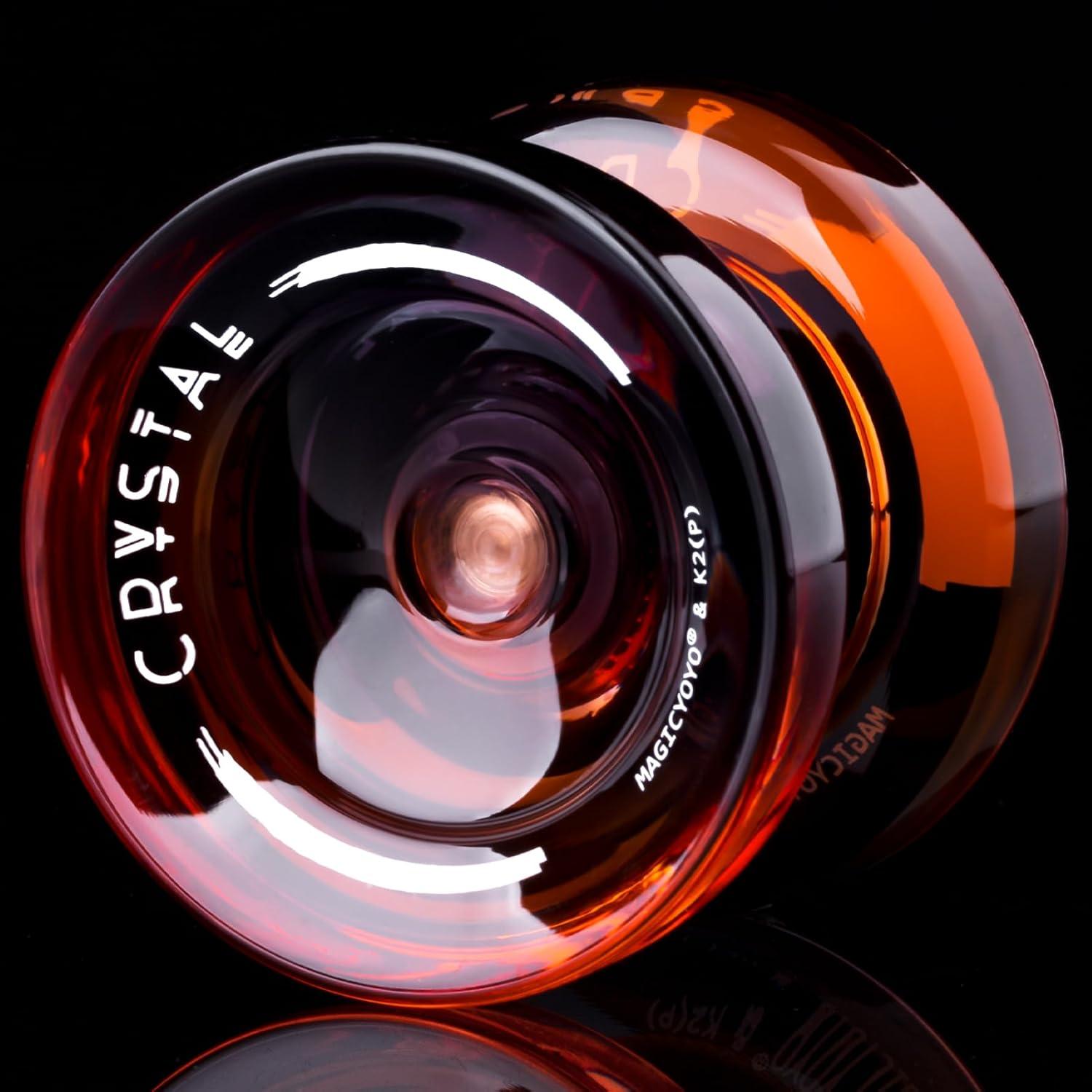 Yoyo MAGICYOYO K2 Cristal Negro Naranja para Niños y Adultos