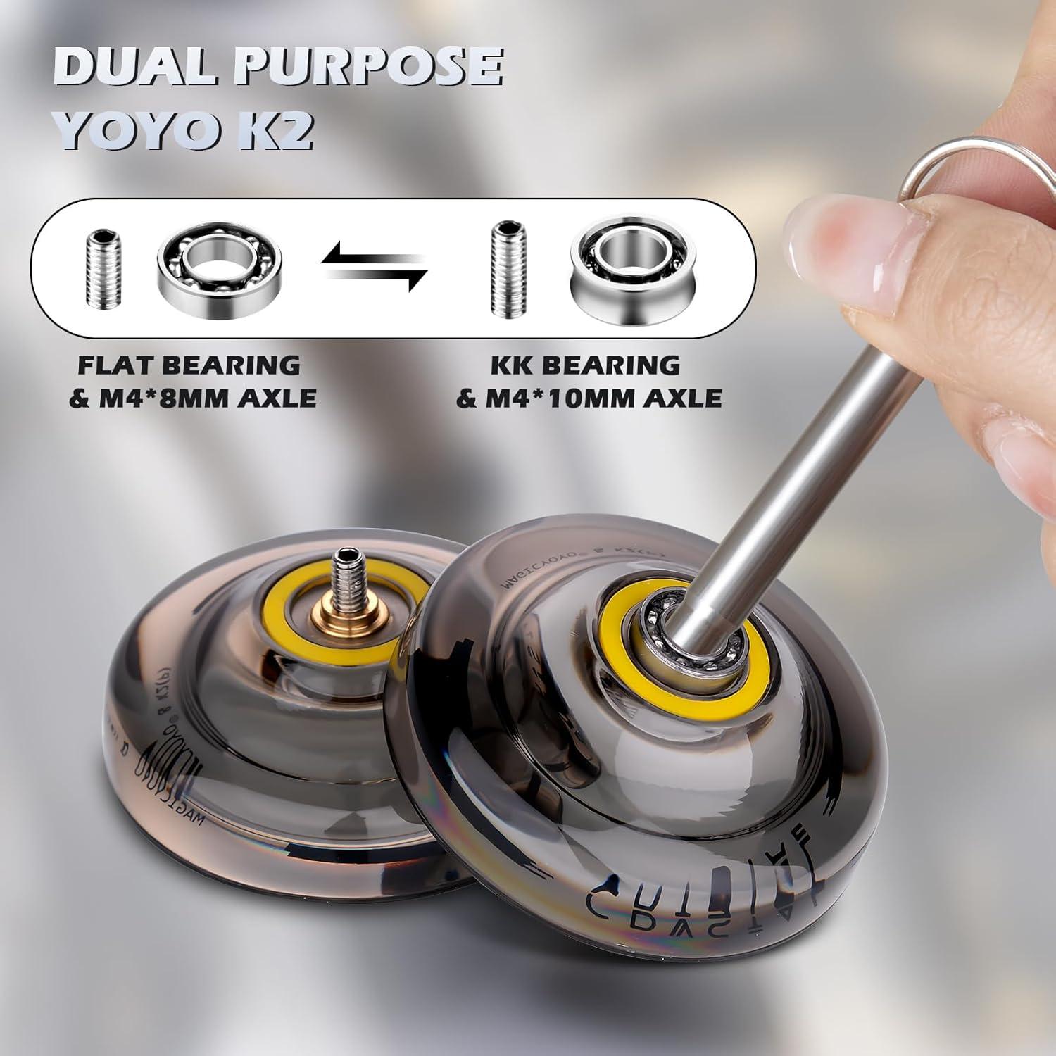 Yoyo MAGICYOYO K2 Cristal Paquete 2 Niños y Adultos