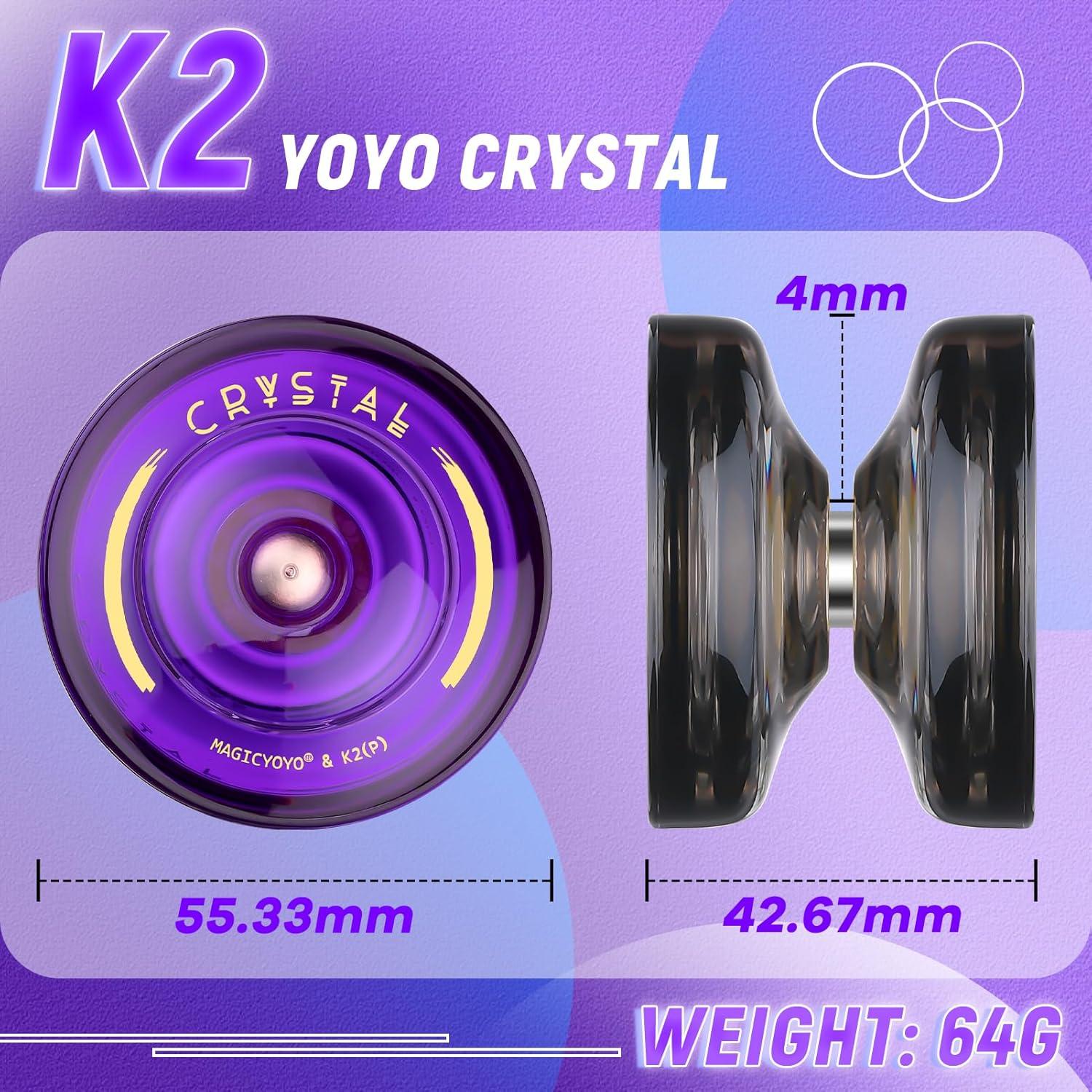 Yoyo MAGICYOYO K2 Cristal Paquete 2 Niños y Adultos