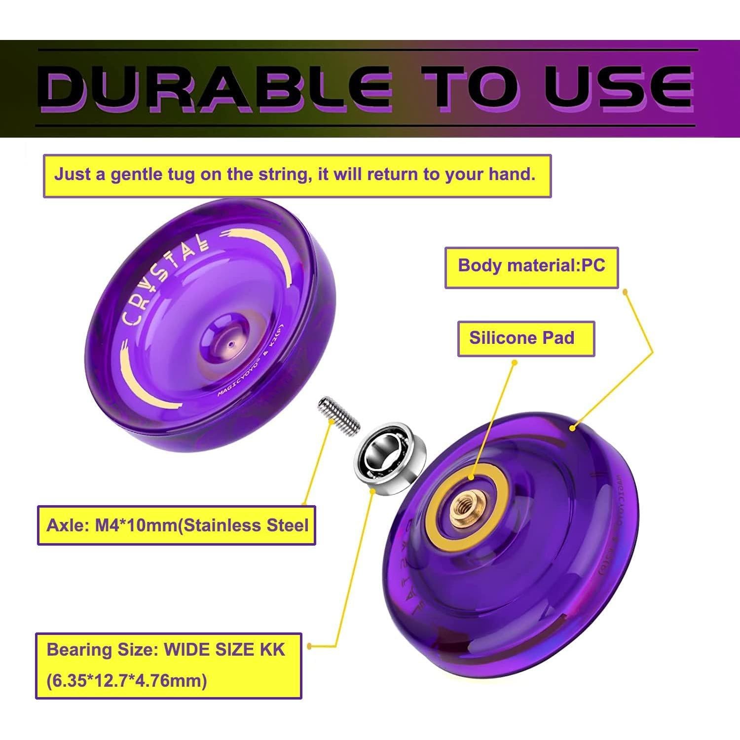 Yoyo MAGICYOYO K2 Cristal Paquete 2 Niños y Adultos