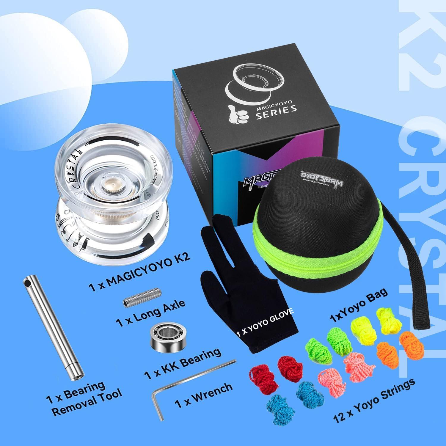 Yoyo MAGICYOYO K2 Cristal Blanco para Niños y Adultos