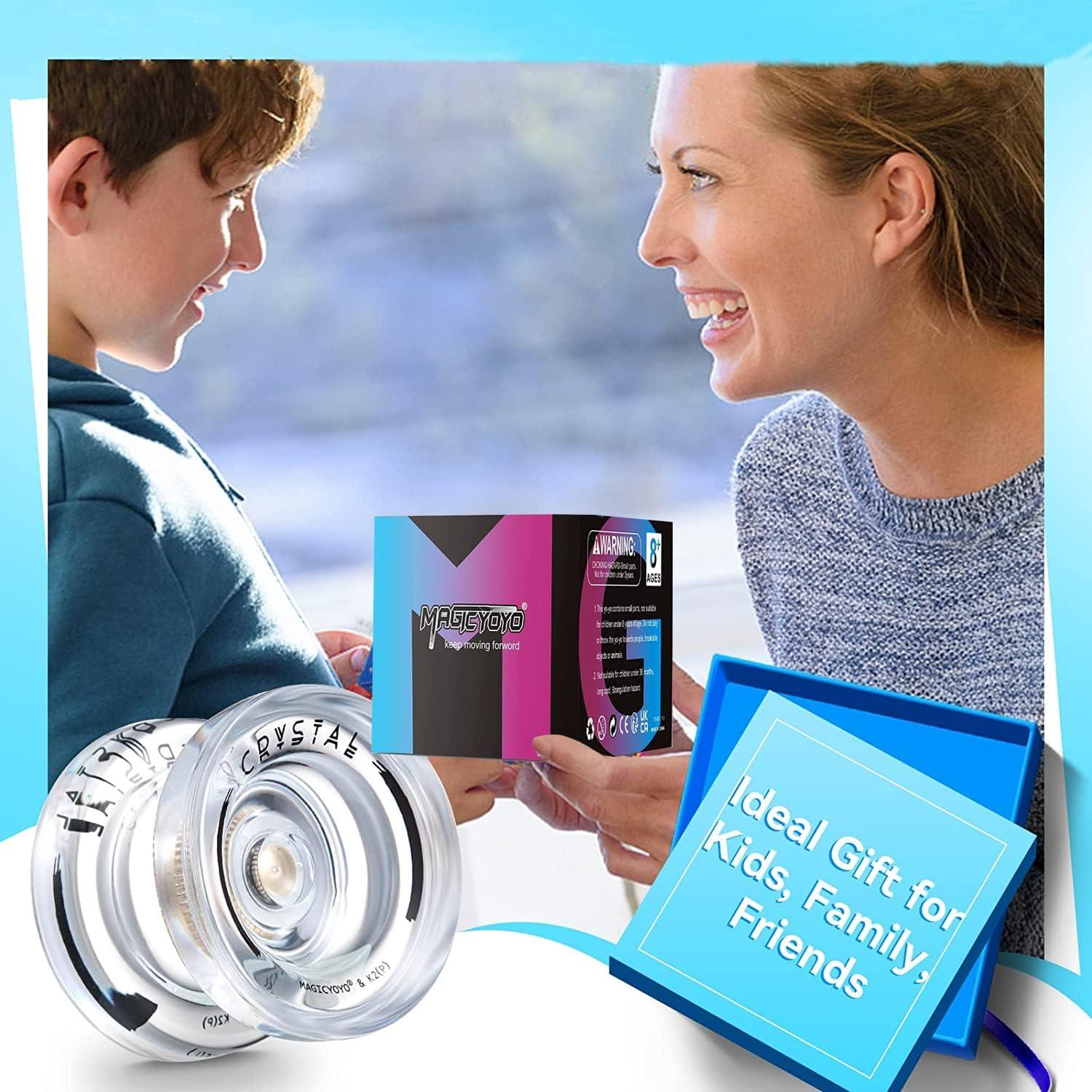 Yoyo MAGICYOYO K2 Cristal Blanco para Niños y Adultos