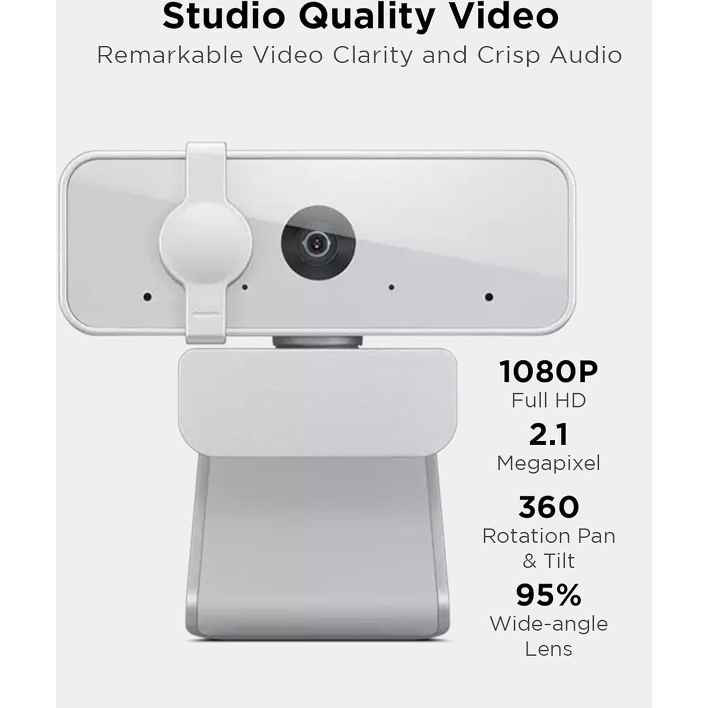 Cámara Web Lenovo 300 FHD 1080p con Micrófonos Duales