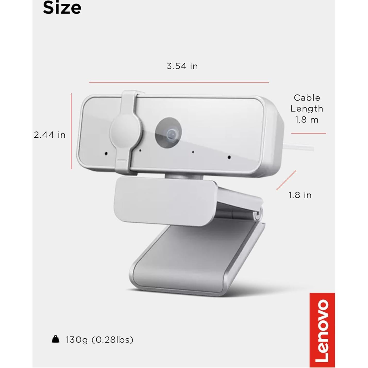 Cámara Web Lenovo 300 FHD 1080p con Micrófonos Duales